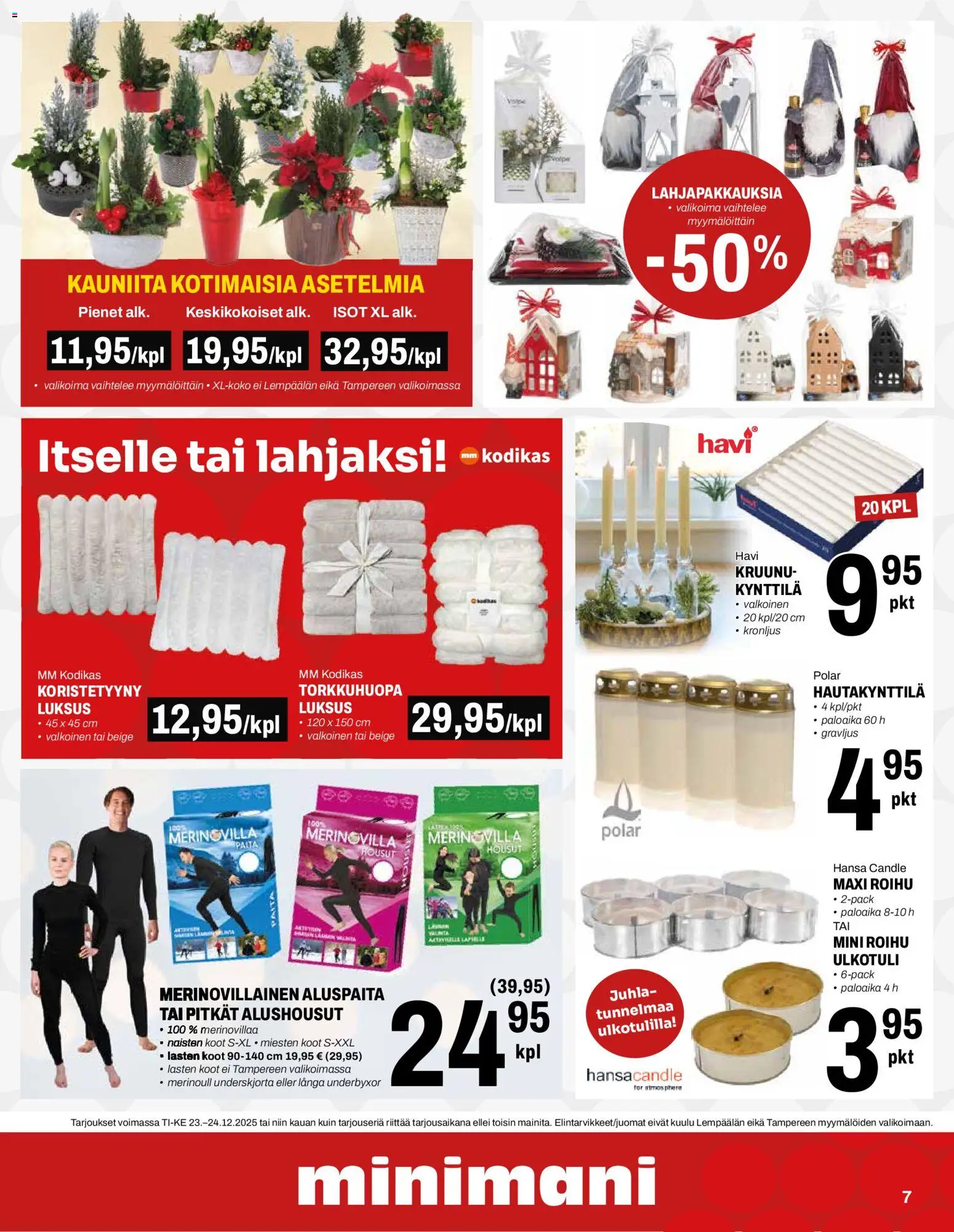 Minimani tarjoukset – voimassa 23.12.2025 alkaen | Sivu: 7