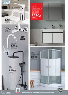 31.01.2026 tarihinden itibaren geçerli olan Bauhaus kataloğu önizlemesi | Sayfa: 12 | Ürünler: Döner, Lavabo, Banyo, Ayna