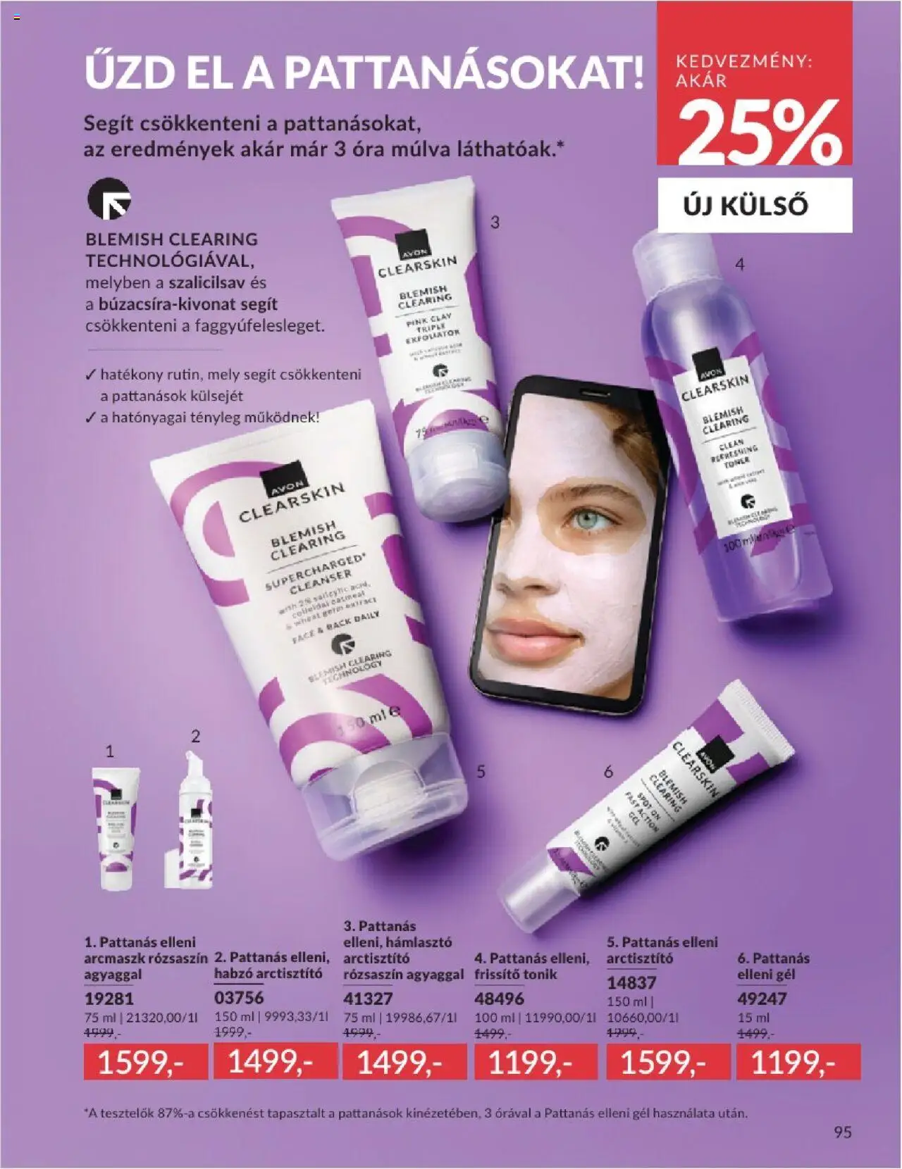 Avon akciós ujság - amely érvényes a következő dátumtól: 01.06.2025 | Oldal: 95 | Termékek: Hámlasztó, Óra