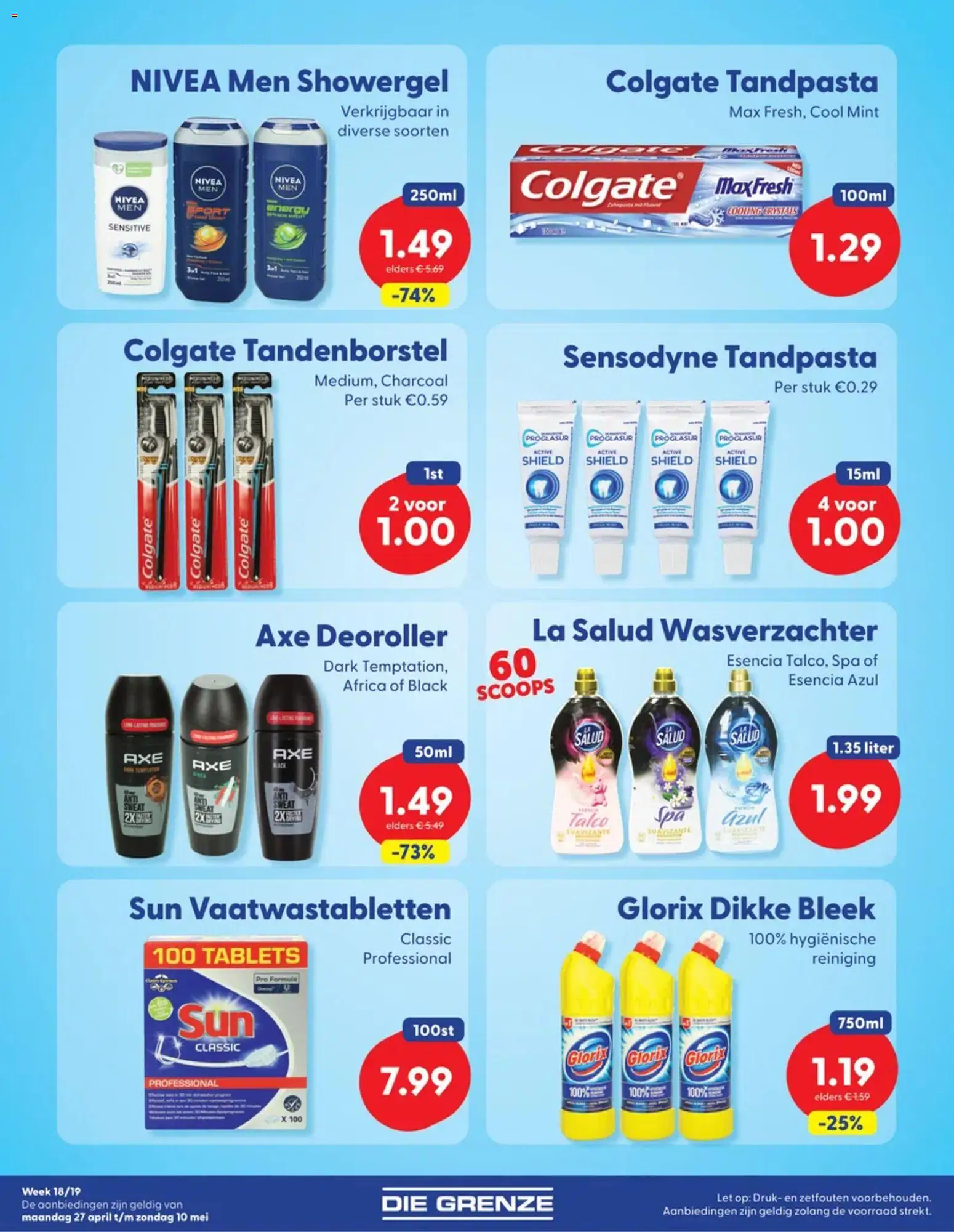 {H1} | Pagina: 6 | Producten: Tandpasta, Tandenborstel, Wasverzachter, La