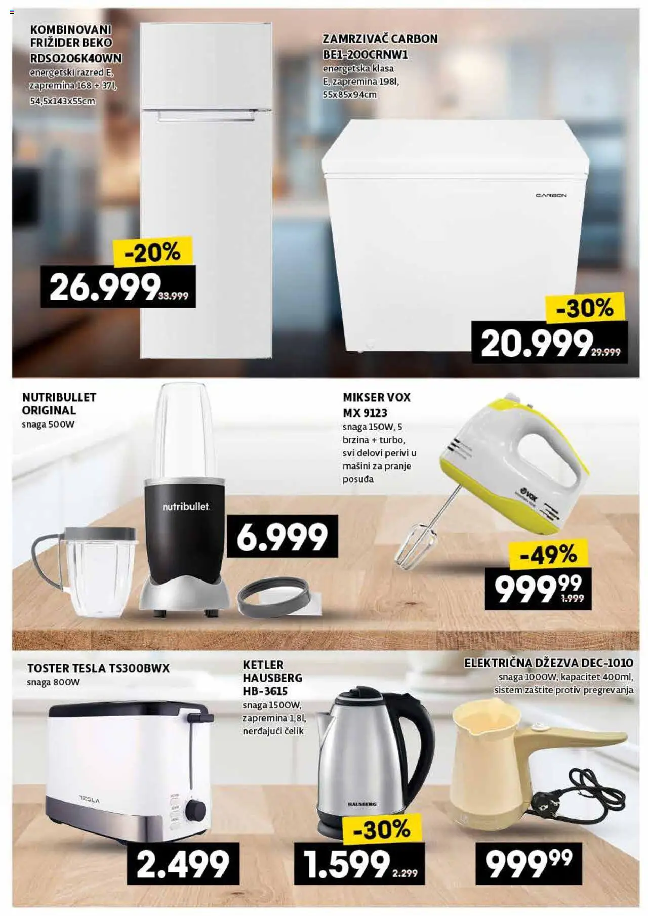 Idea katalog - važi od 25.09.2025 | Strana: 11 | Proizvode: Mikser, Toster, Džezva, Kombinovani frižider