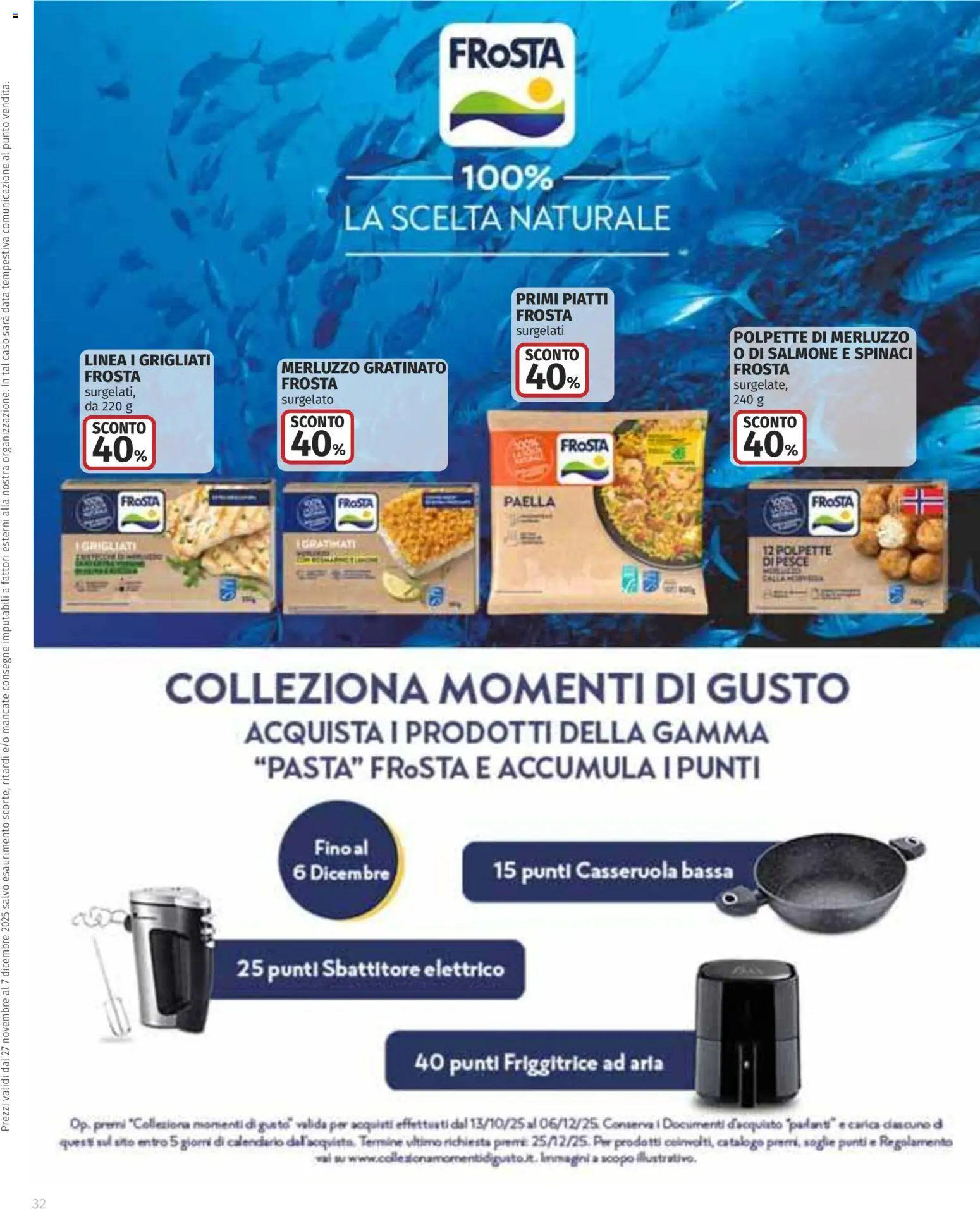 Volantino COOP del 27.11.2025 | Pagina: 32 | Prodotti: Friggitrice ad aria, Merluzzo, Spinaci, Friggitrice