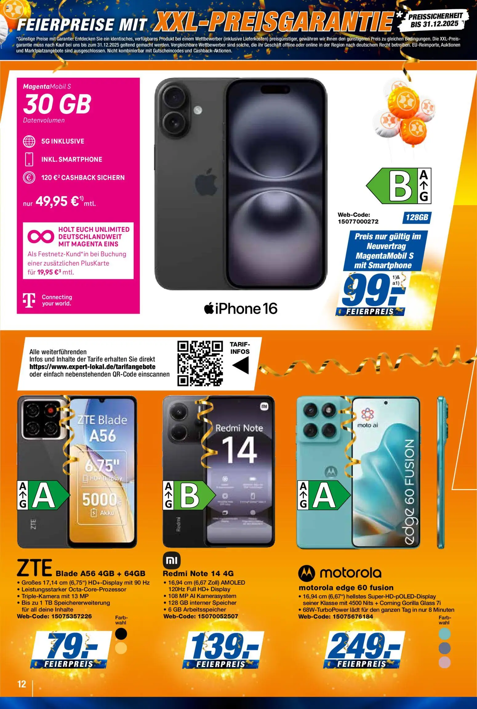 Expert  Aktuelle Beilage – gültig ab 24.10.2025 | Seite: 12 | Produkte: Iphone, Smartphone