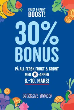 Forhåndsvisning av Rema 1000 Frukt & Grønt boost gyldig fra 08.03.2026