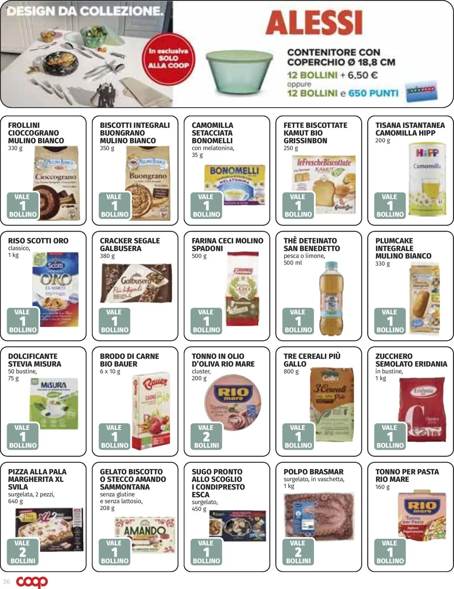 Volantino COOP del 30.10.2025 | Pagina: 36 | Prodotti: Polpo, Zucchero, Pasta, Contenitore