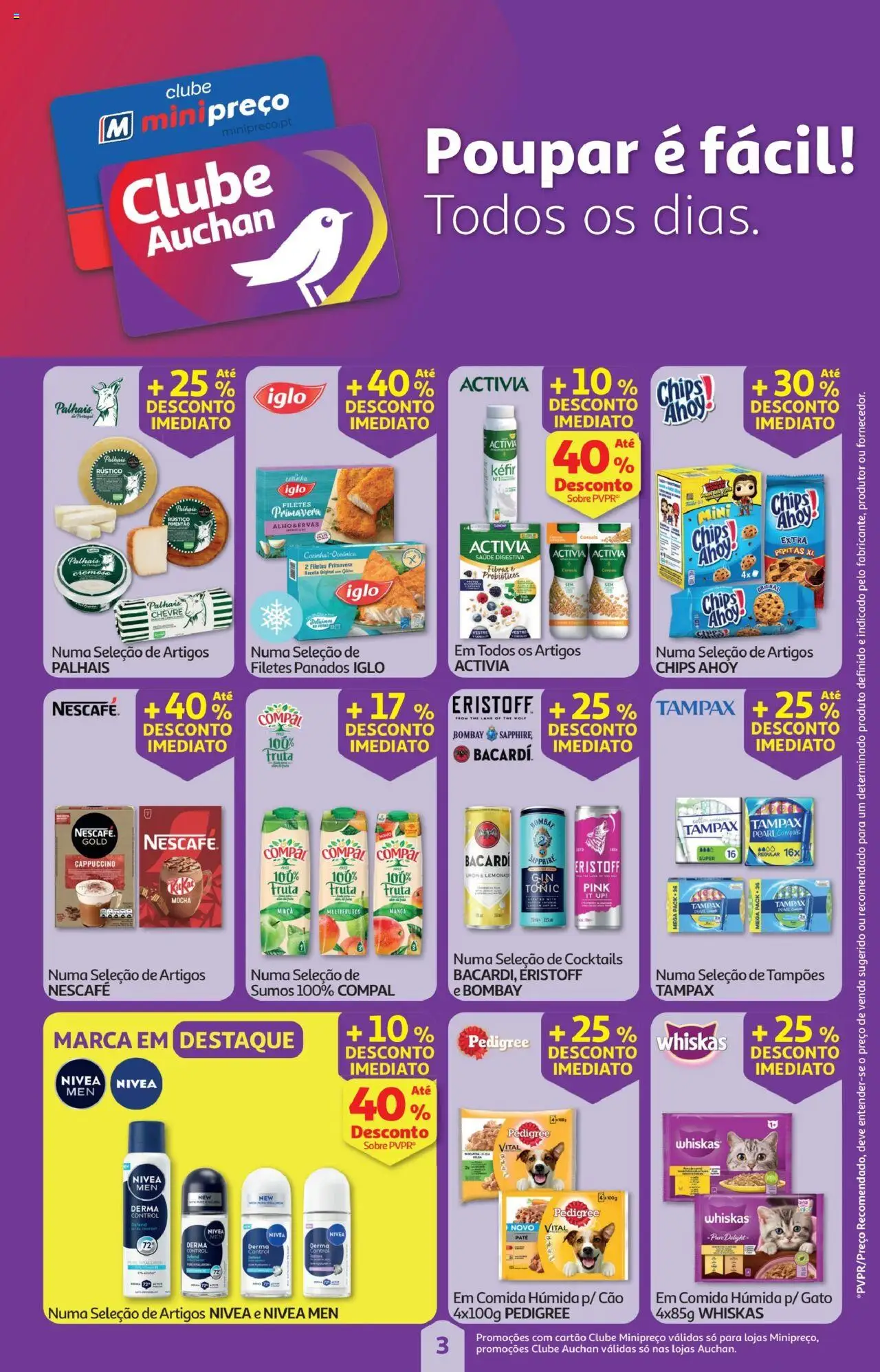 Minipreço folheto │ válido de 16.10.2025 | Página: 3 | Produtos: Pimentão, Probióticos, Cereais, Cocktails