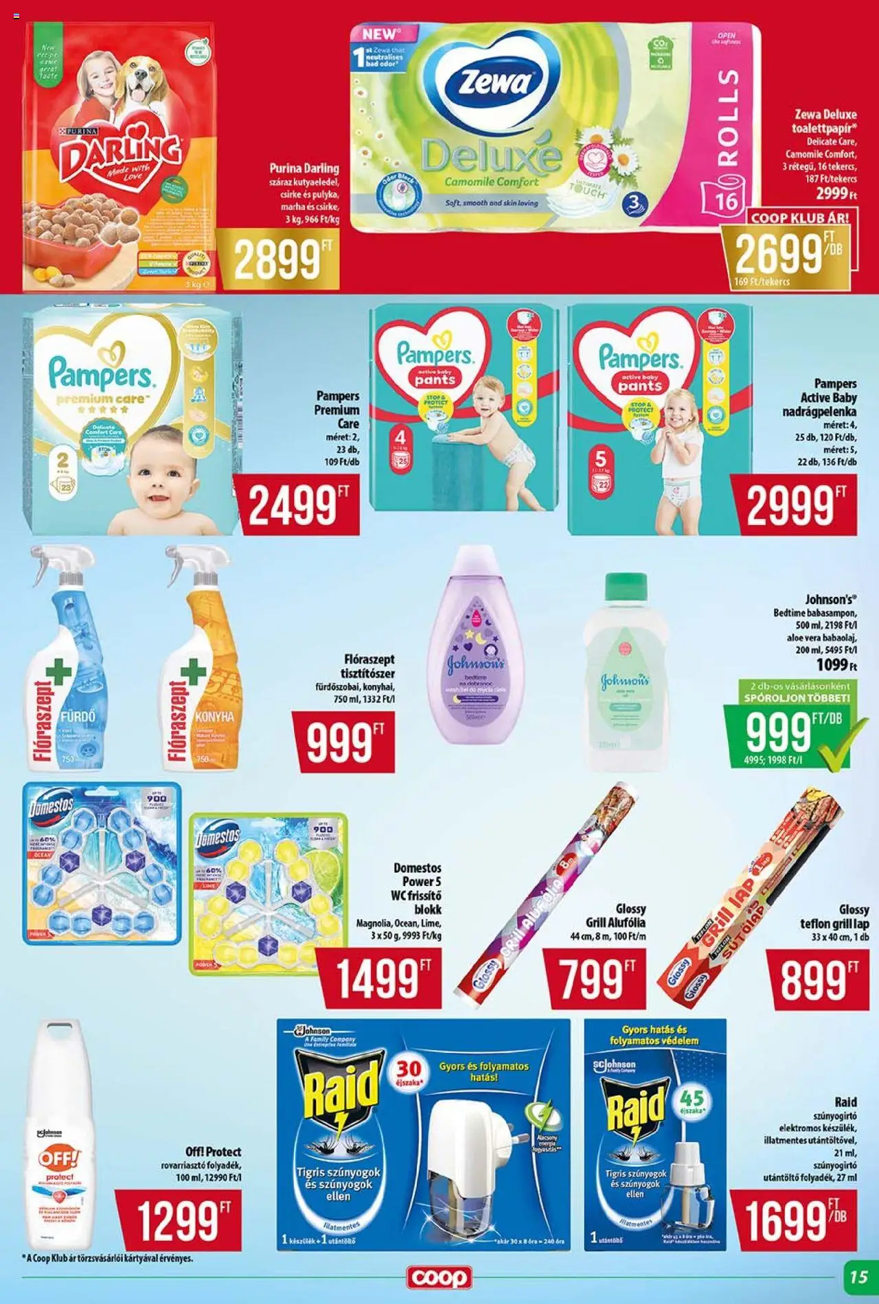 COOP akciós ujság - amely érvényes a következő dátumtól: 12.06.2025 | Oldal: 15 | Termékek: Grill, WC, Aloe vera, Óra