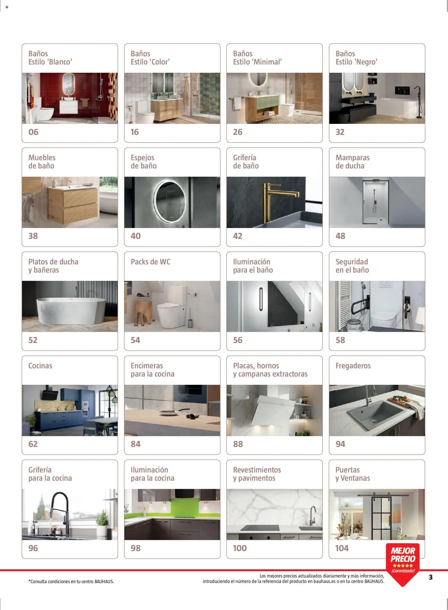 Bauhaus folleto Renueva │ válido desde el 02.03.2026 | Página: 3 | Productos: Muebles, Cocina, Galette de chaise, Baño