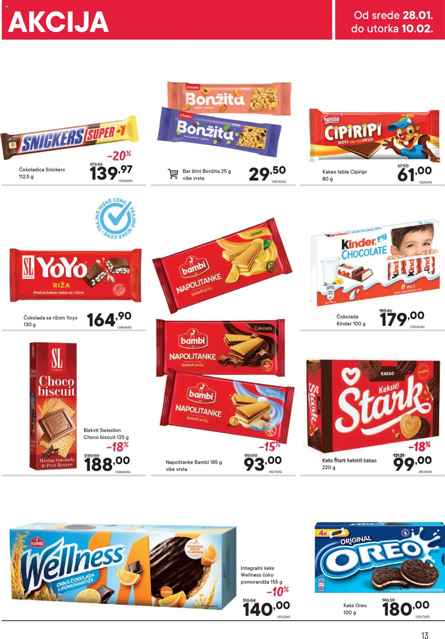 PerSu katalog - važi od 28.01.2026 | Strana: 13 | Proizvode: Lešnik, Pomorandza, Mlečna čokolada, Limun