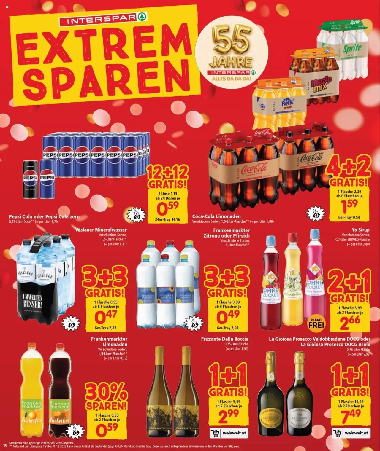 Interspar Flugblatt - Burgenland Nord gültig ab 09.10.2025 | Seite: 10 | Produkte: Zucker, Zitrone, Pfirsich