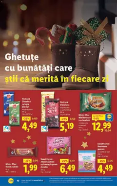 Ofertele Lidl valabile de la 01.12.2025 | Pagină: 10 | Produse: Iaurt, Ciocolată, Bomboane, Fructe