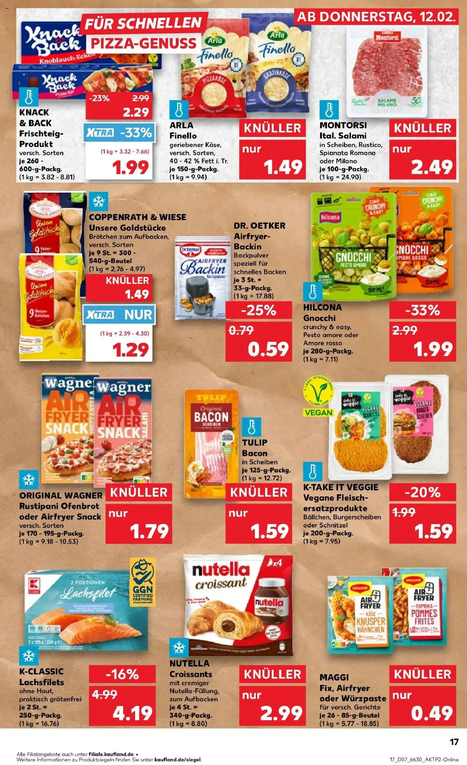 Kaufland prospekt Kreuztal	 – gültig ab 12.02.2026 | Seite: 25 | Produkte: Hahnchen, Käse, Croissant, Salami
