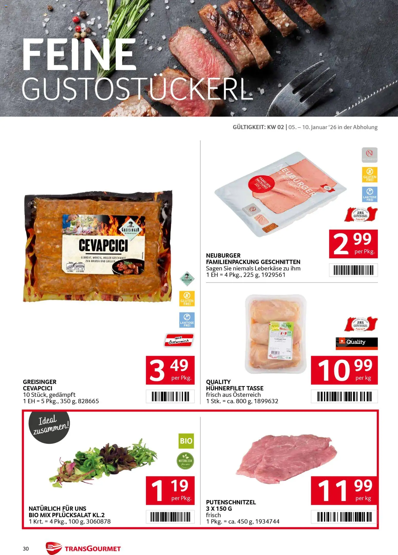 Transgourmet Flugblatt gültig ab 05.01.2026 | Seite: 29