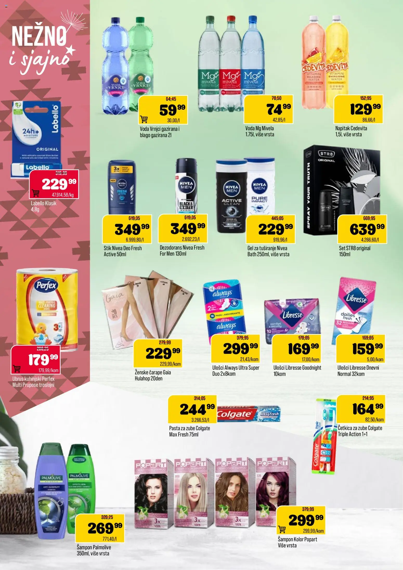Podunavlje katalog - važi od 22.10.2025 | Strana: 10 | Proizvode: Palmolive, Voda, Čarape, Pasta za zube