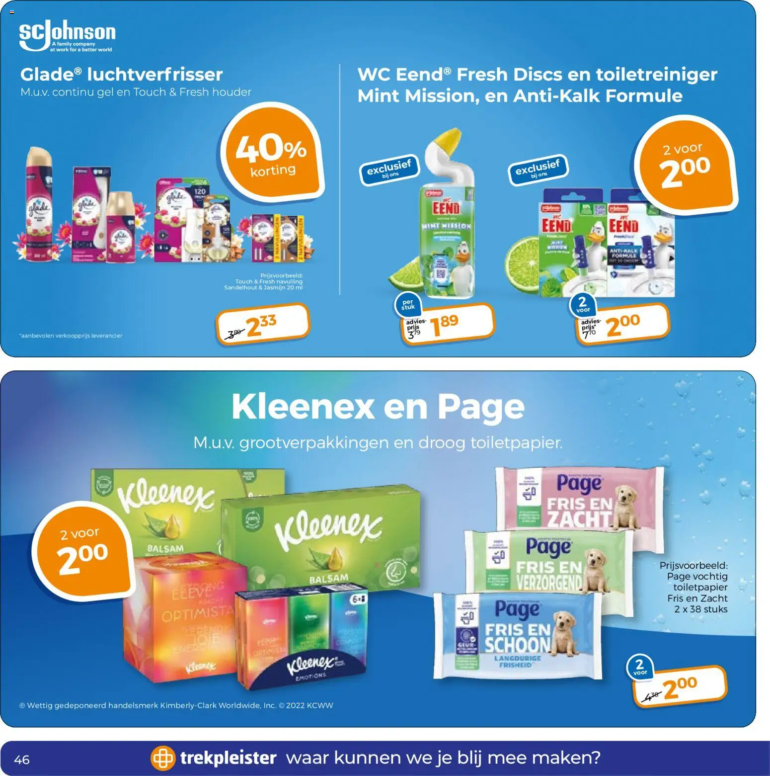 {H1} | Pagina: 46 | Producten: Luchtverfrisser, Wc, Gel, Toiletpapier