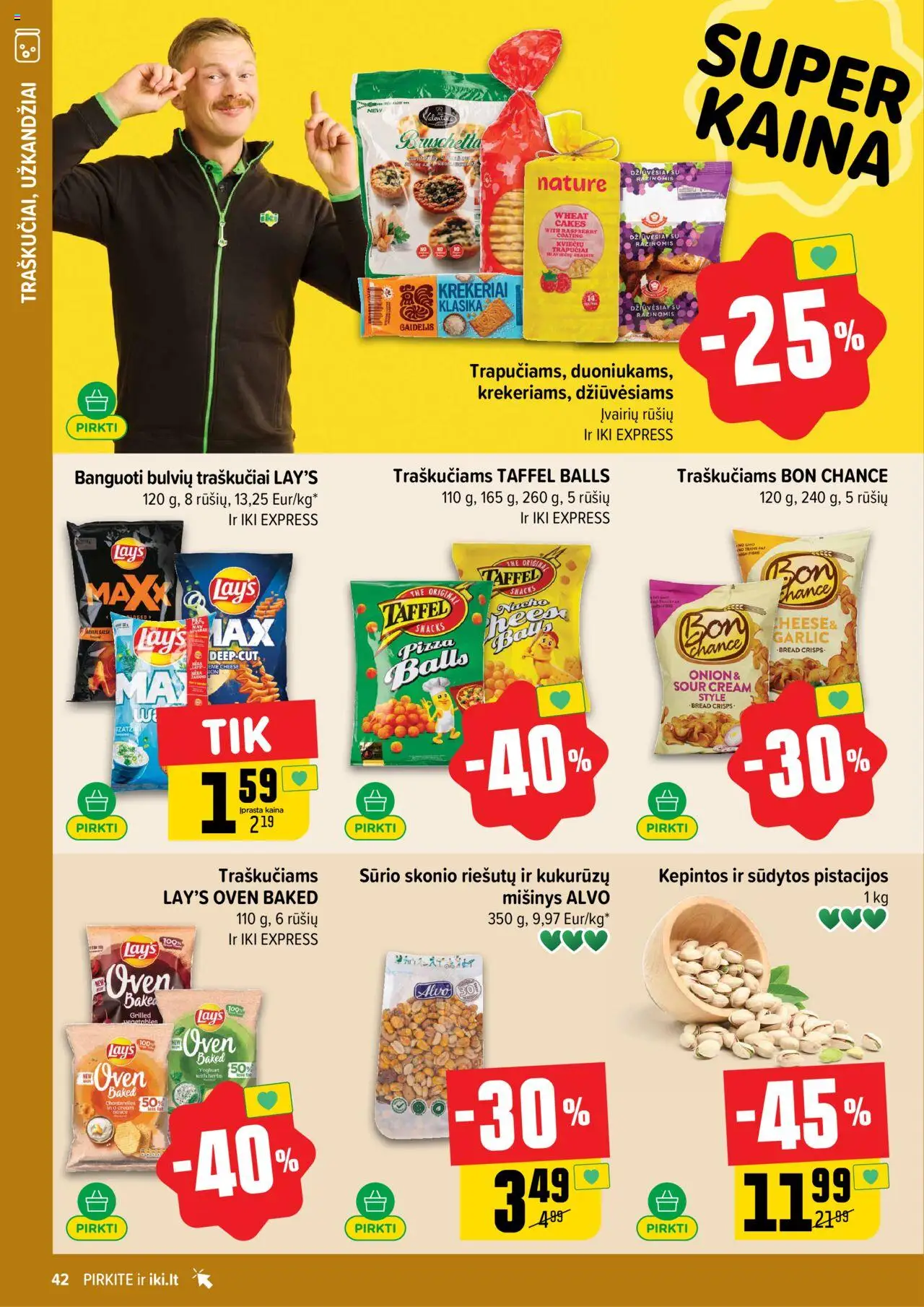 IKI - Leidinys│galioja nuo 11.08.2025 | Puslapis: 42 | Prekių: Traškučiai, Pistacijos