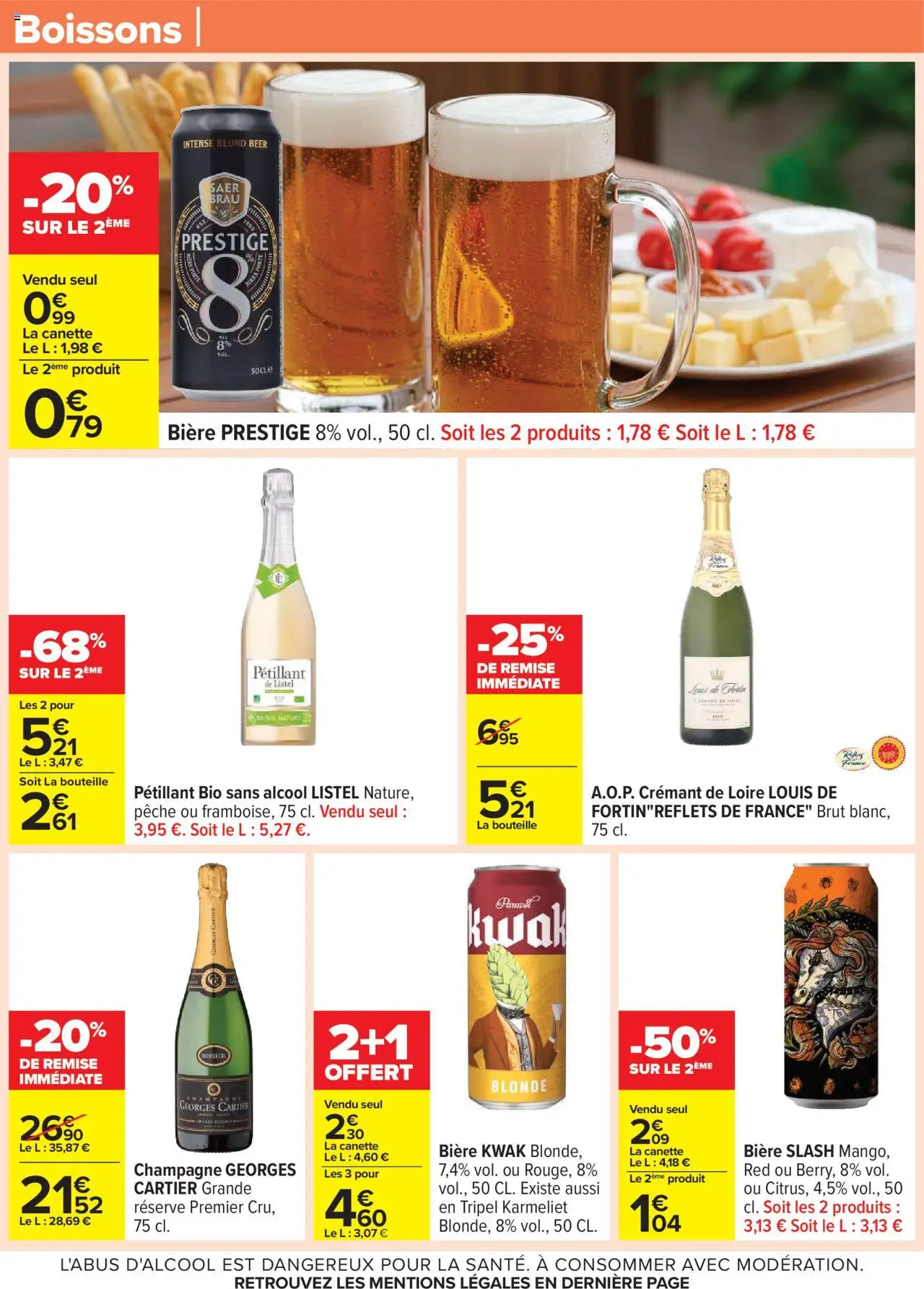 {H1} | Page: 39 | Produits: Alcool, Pêche, Raisin, Bière
