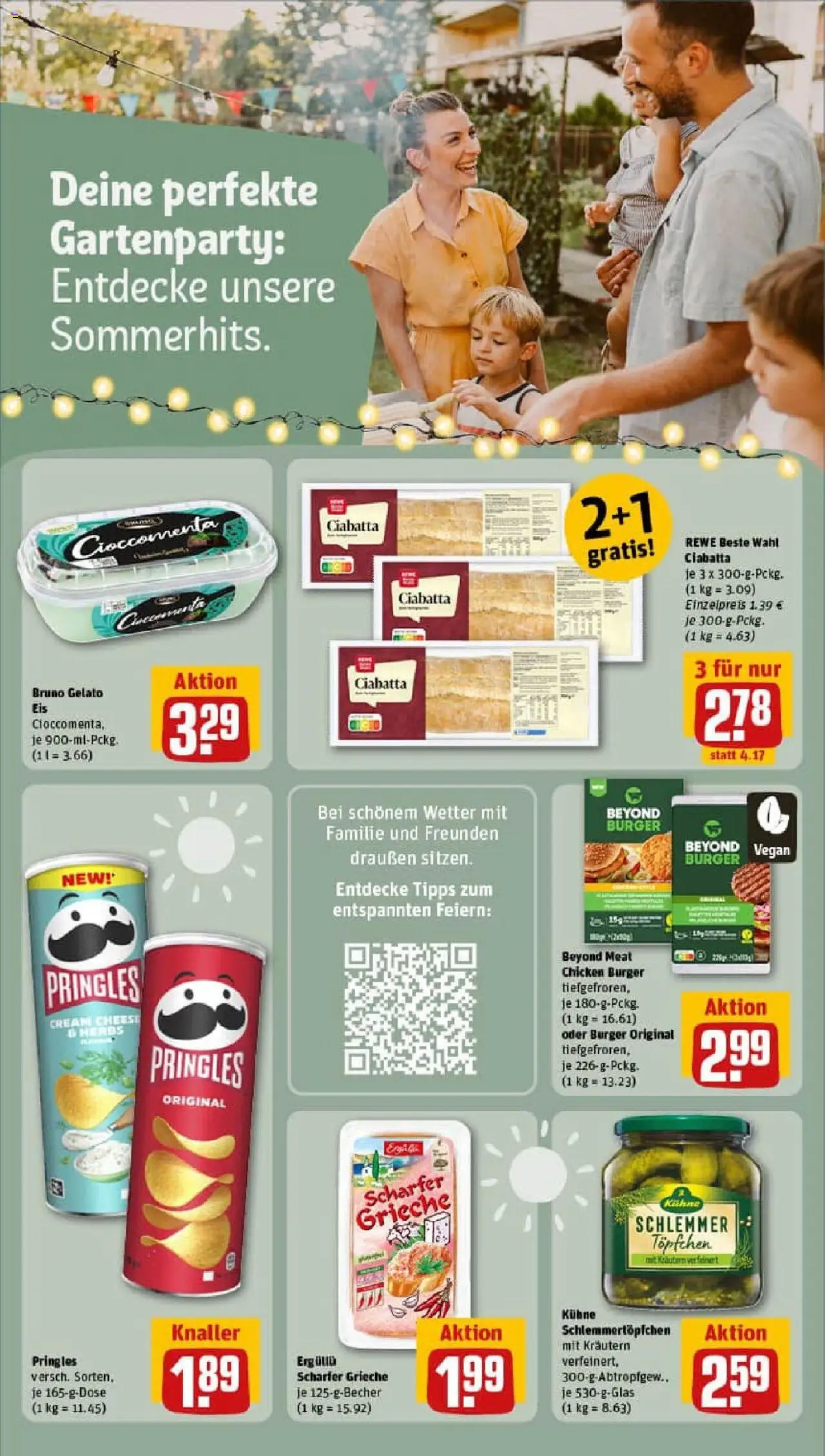 Rewe prospekt Bonn / Kessenich	 - gültig ab dem 14.07.2025 | Seite: 12 | Produkte: Burger, Pringles, Chips, Eis