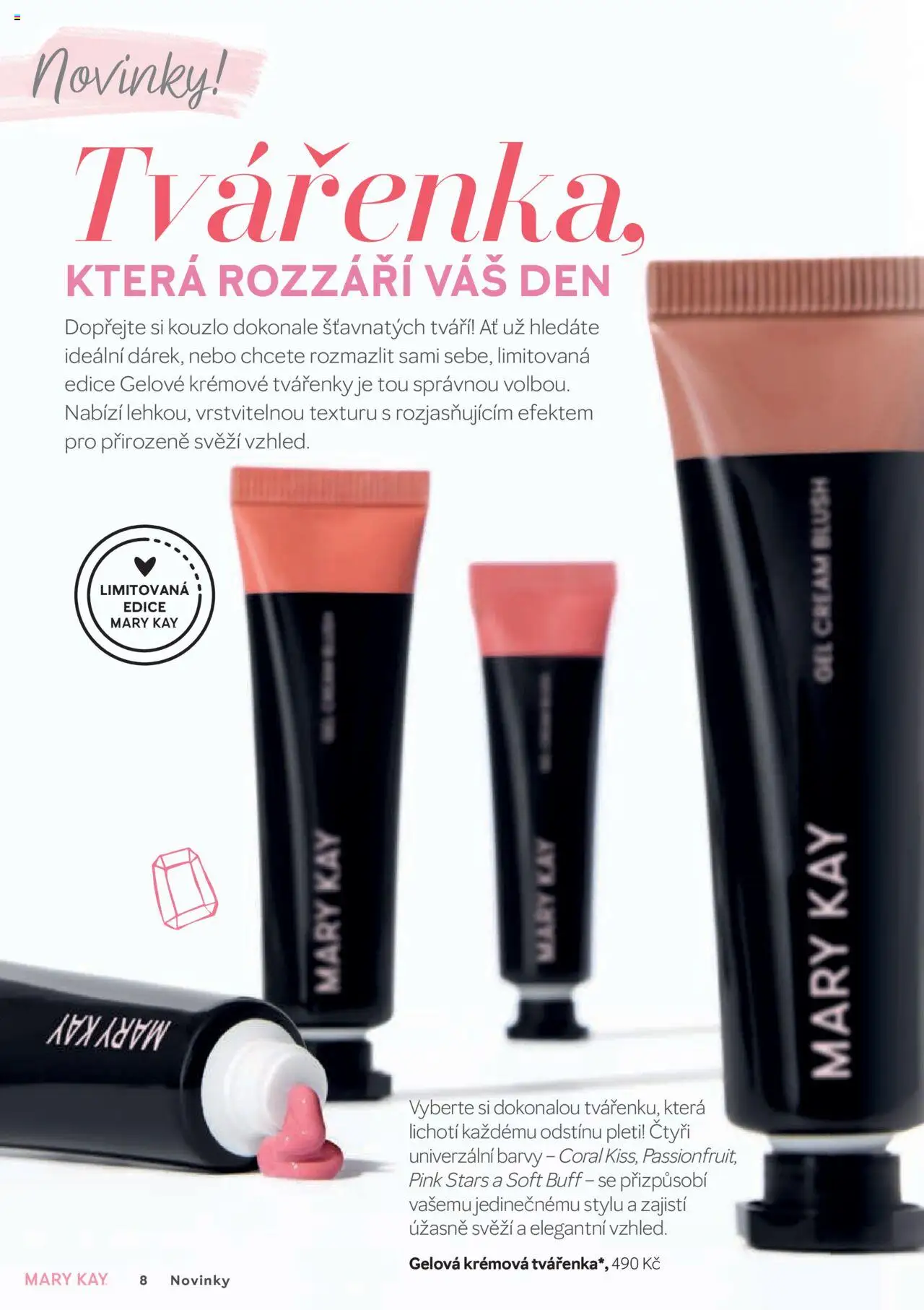 Mary Kay kniha o kráse od 01.07.2025 | Strana: 8 | Produkty: Barvy, Tvářenka