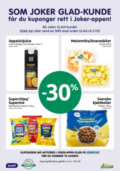 Forhåndsvisning av Joker kundeavis gyldig fra 14.04.2026 | Side: 24 | Produkter: Проекційний екран, Смарт-годинник, Ananas, Teniși