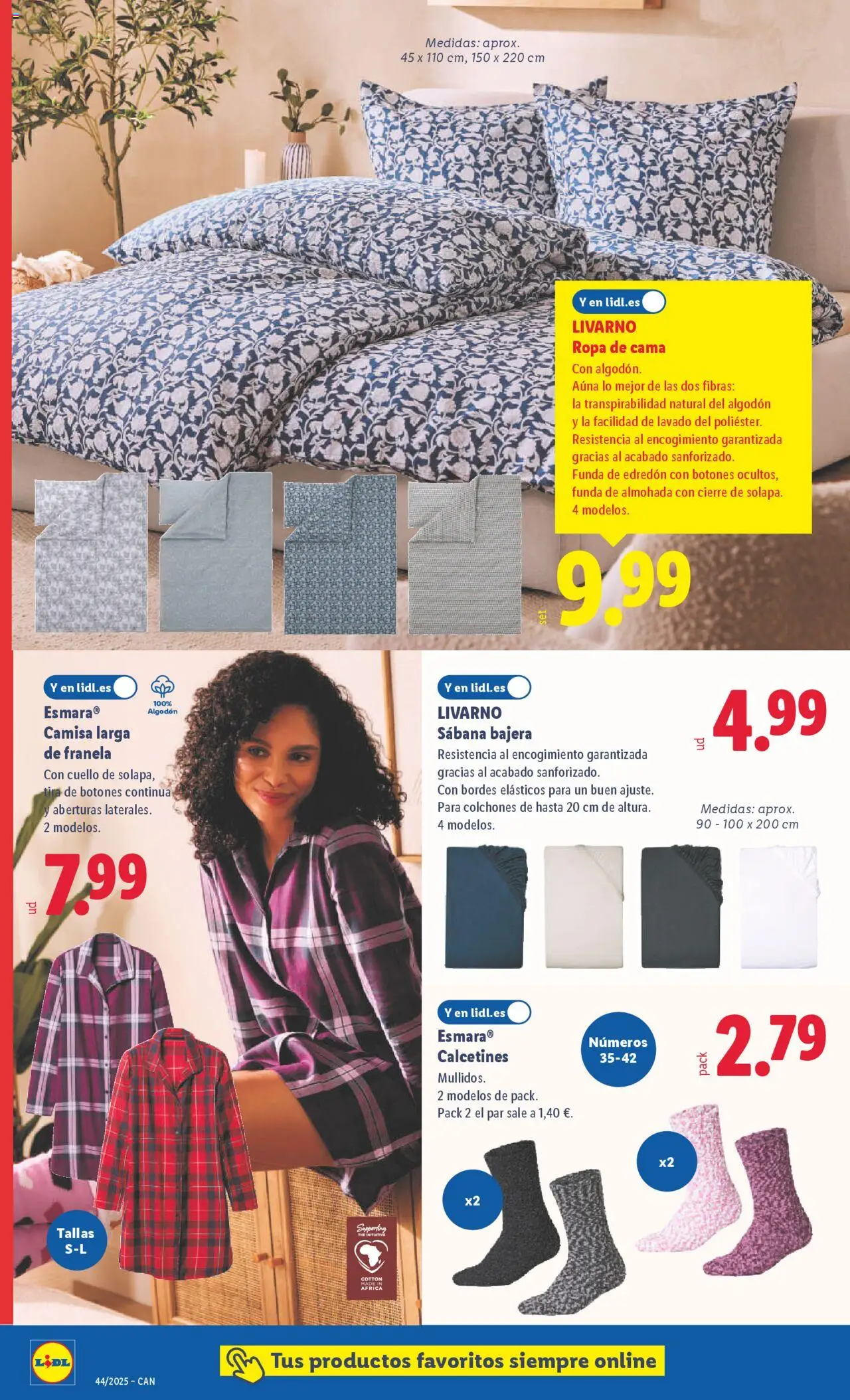 Lidl - Canarias │ válido desde el 27.10.2025 | Página: 11 | Productos: Edredón, Camisa, Ropa, Almohada