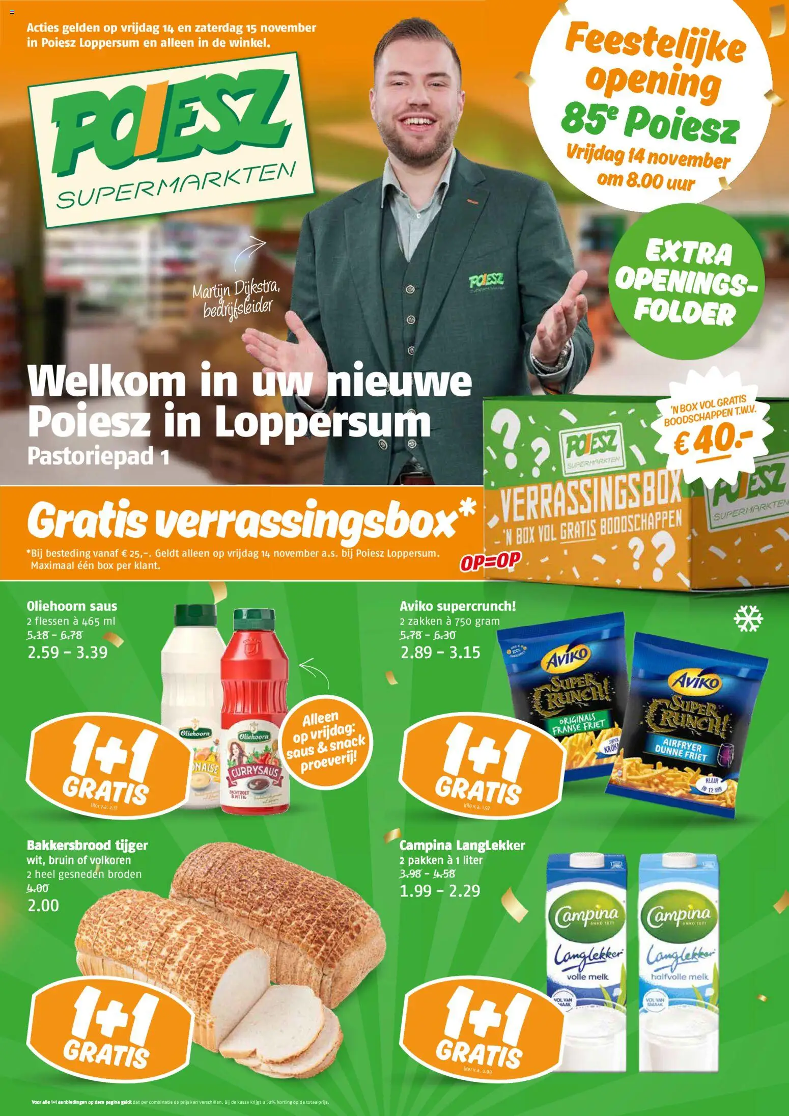{H1} | Pagina: 1 | Producten: Kan, Friet, Halfvolle Melk, Saus