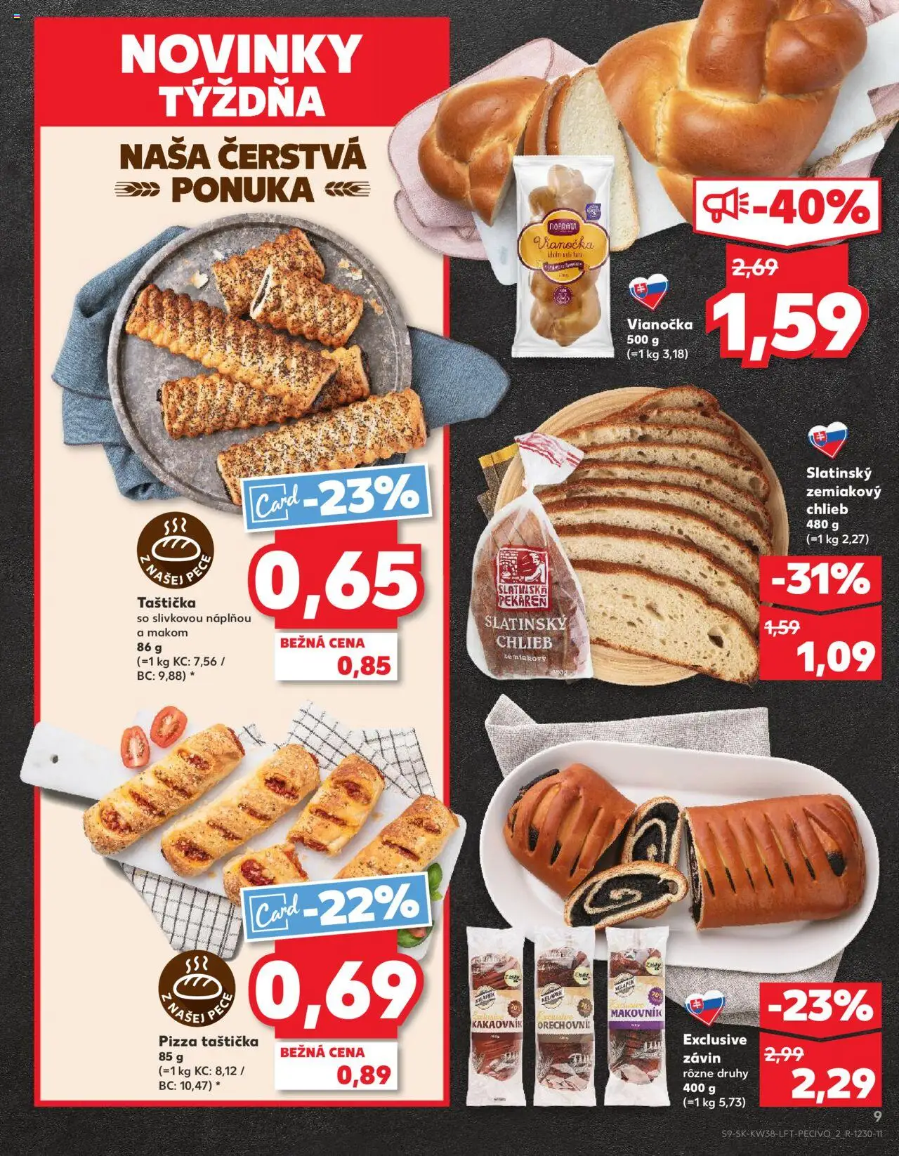 Kaufland SK akciós ujság - amely érvényes a következő dátumtól: 18.09.2025 | Oldal: 9