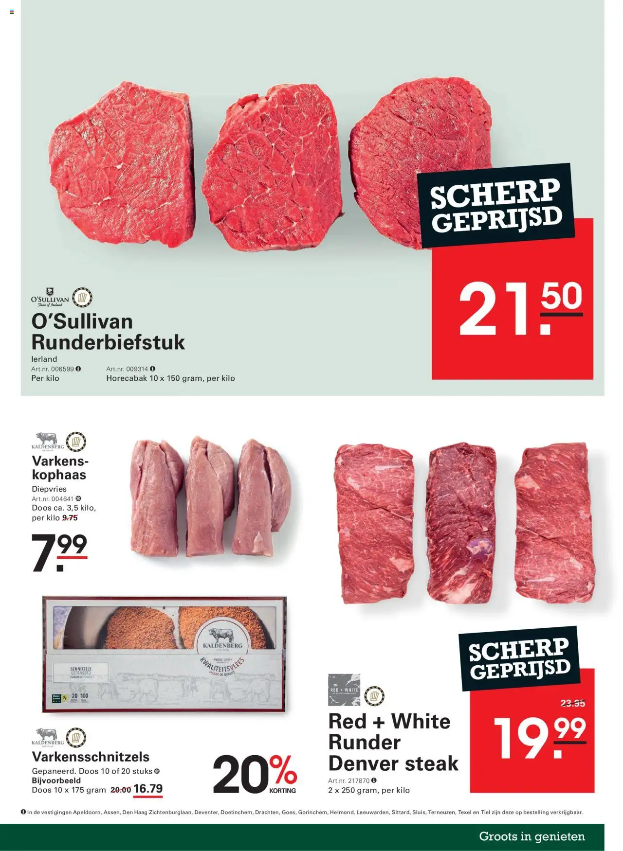  | Pagina: 7 | Producten: Steak, Nílusi sügér