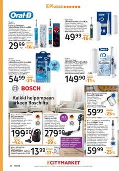K-Supermarket-mainoslehti voimassa 25.03.2026 alkaen | Sivu: 82 | Tuotteet: Sähköhammasharja, Sähkövatkain, Sauvasekoitin, Akku