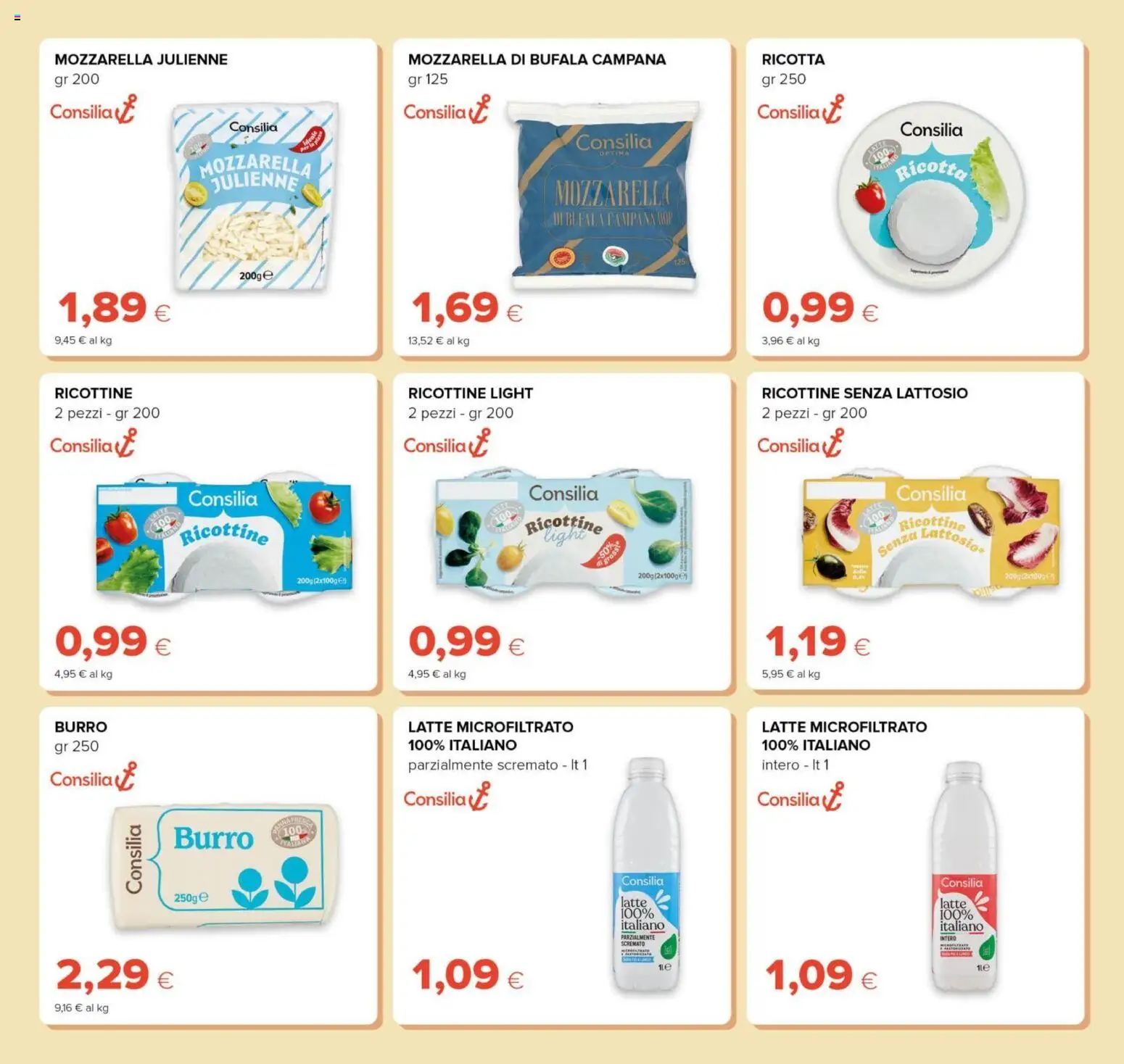 Volantino Tigre del 01.01.2026 | Pagina: 7 | Prodotti: Mozzarella, Latte, Burro, Ricotta