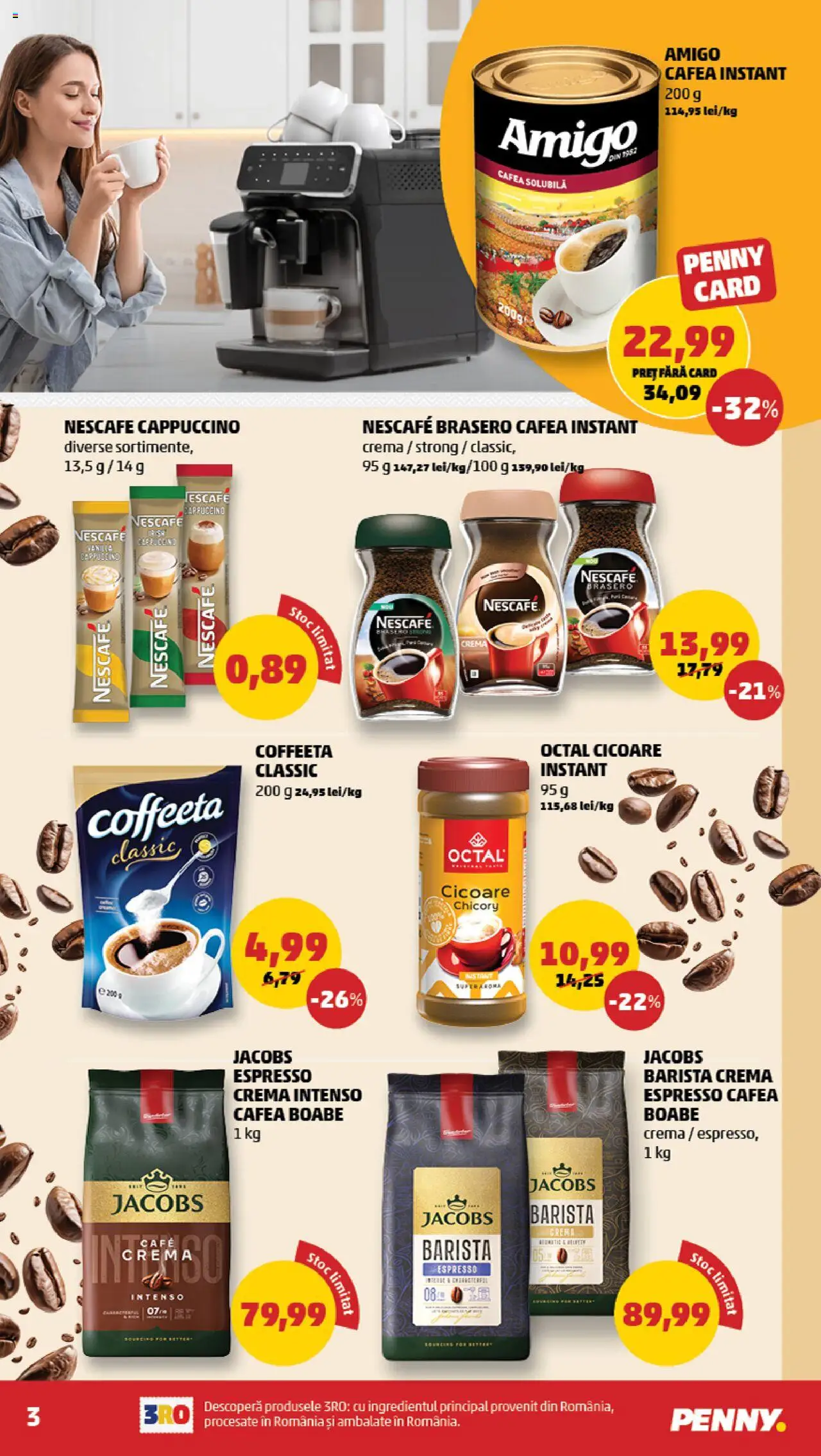Noul catalog PENNY – valabil de la 24.09.2025 | Pagină: 3 | Produse: Köpek çiti, Cremă, Cafea