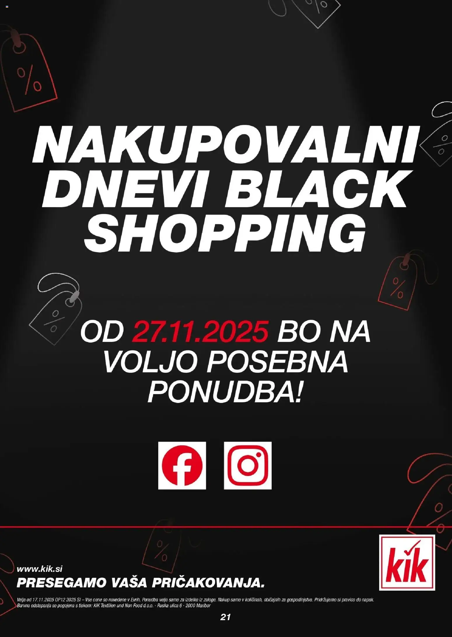 Novi Kik katalog ponudbe – veljaven od 17.11.2025 | Stran: 21