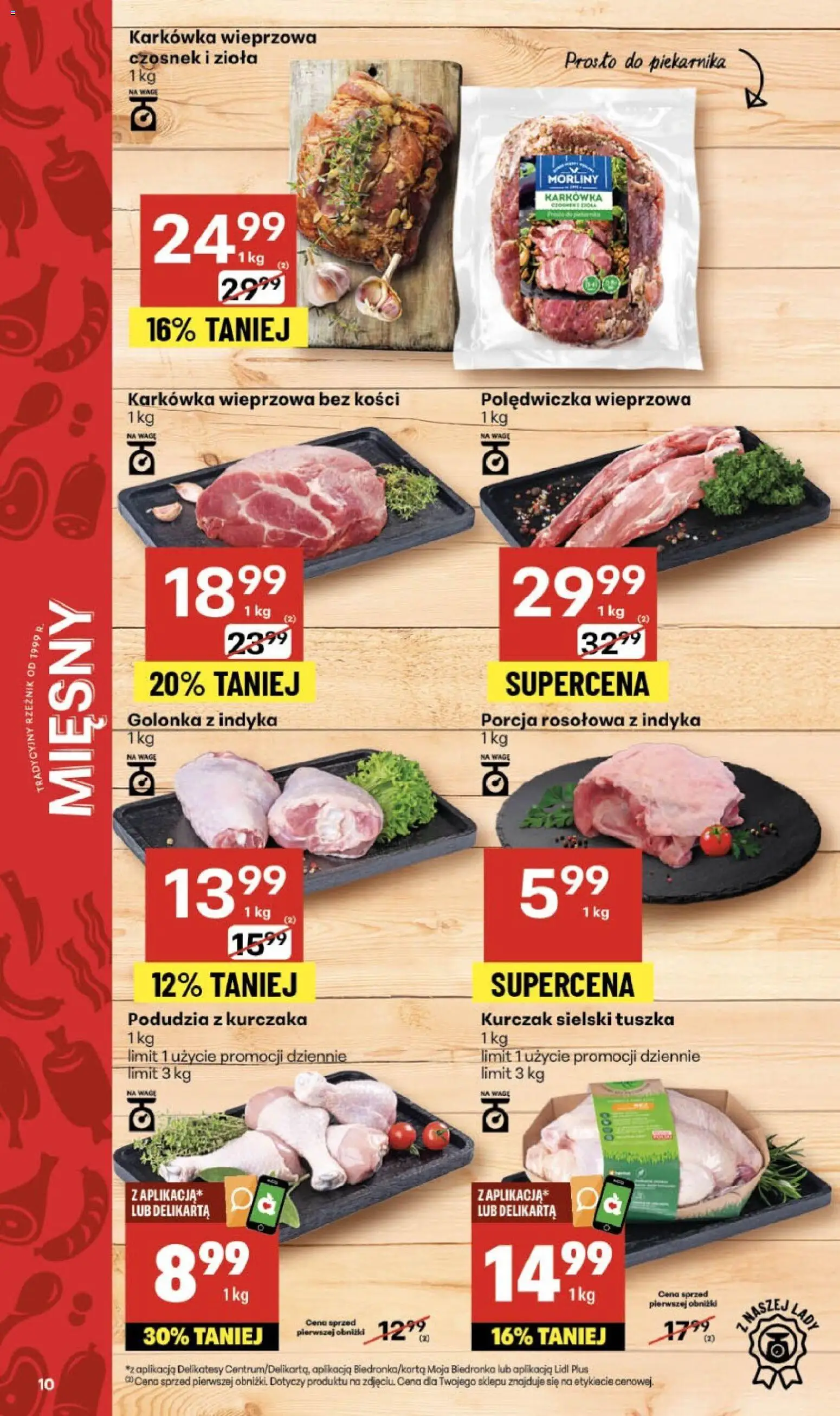 Delikatesy Centrum Gazetka - Sklepy Własne od 20.11.2025 | Strona: 10 | Produkty: Czosnek, Karkówka wieprzowa, Delikatesy, Porcja rosołowa z indyka