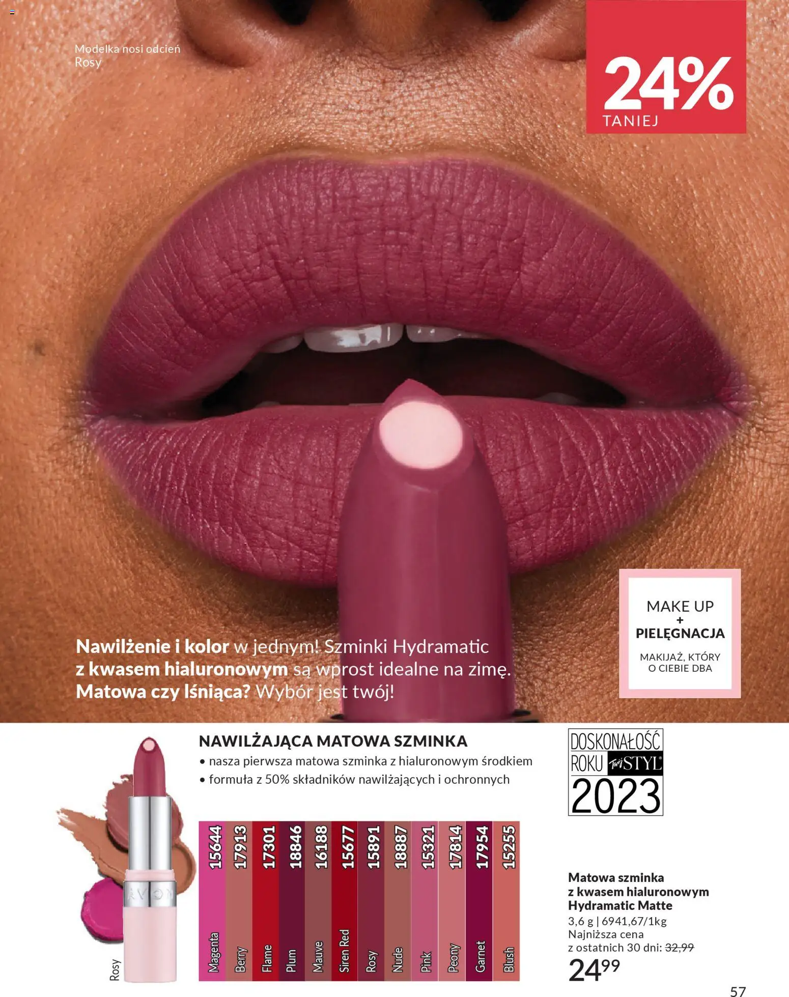 Avon Katalog 1 2026 od 01.01.2026 | Strona: 56 | Produkty: Szminka
