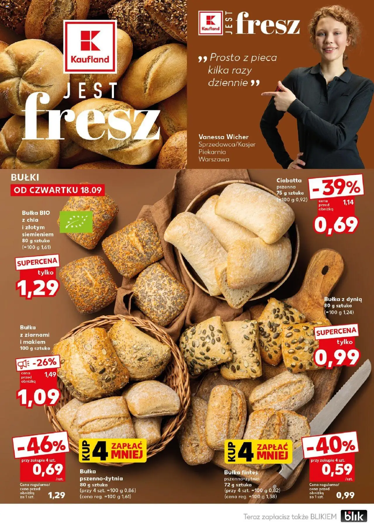 Kaufland gazetka - Super Sobota od 20.09.2025 | Strona: 10 | Produkty: Dynia, Piekarnia, Bułka, Ciabatta
