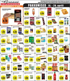 Grossi Toidukaubad kliendilehe eelvaade alates 16.04.2026