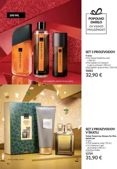 Avon katalog akcije – veljaven od 29.12.2025 | Stran: 82 | Izdelki: Skatla, Sampon, Voda, Toaletna voda