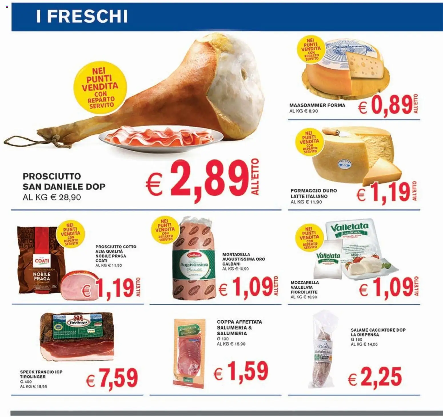 Volantino Coal del 12.03.2026 | Pagina: 6 | Prodotti: Salame, Latte, Prosciutto, Mortadella