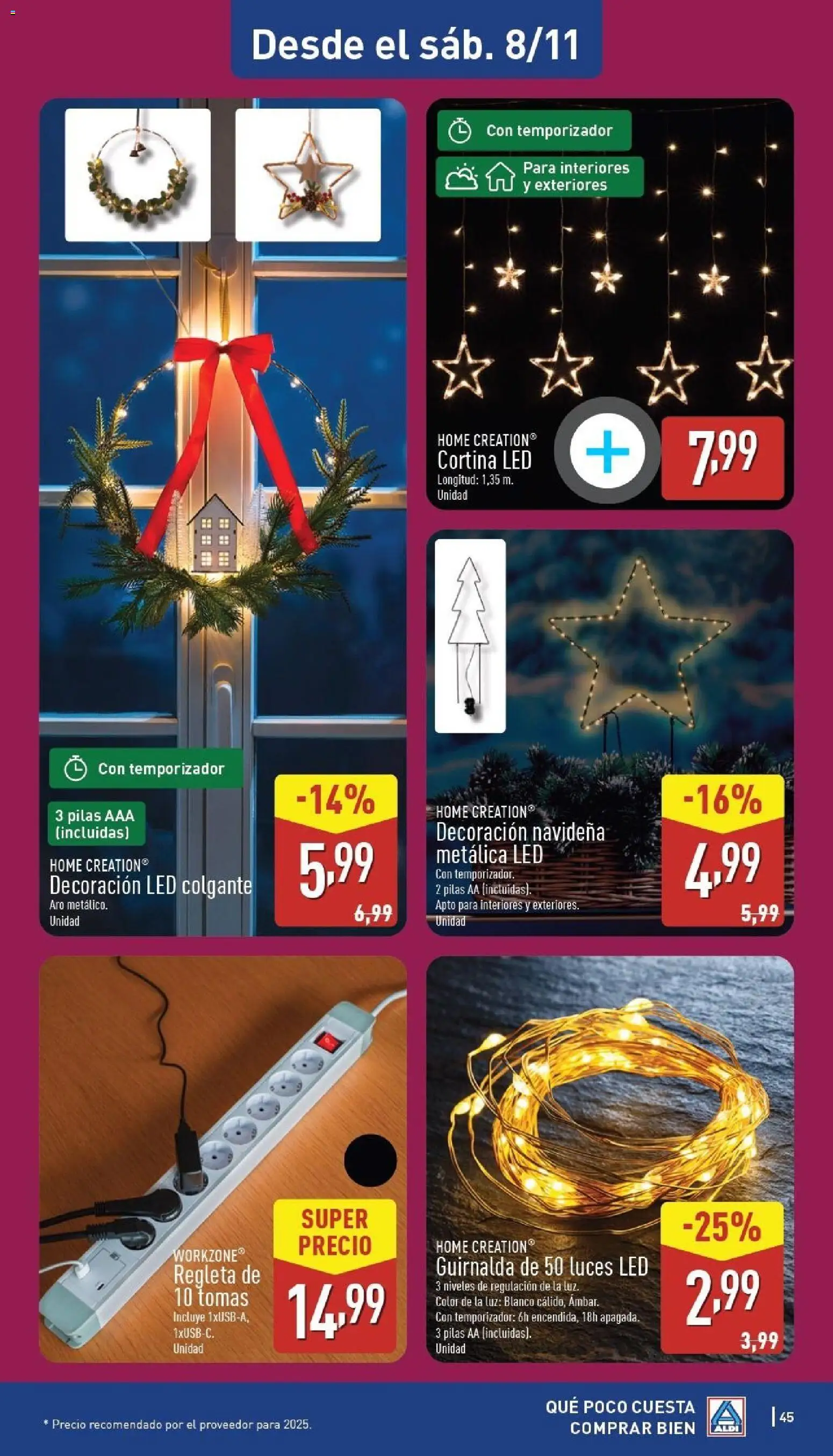 Aldi folleto Península │ válido desde el 03.11.2025 | Página: 45 | Productos: Cortina, Κοσμήματα