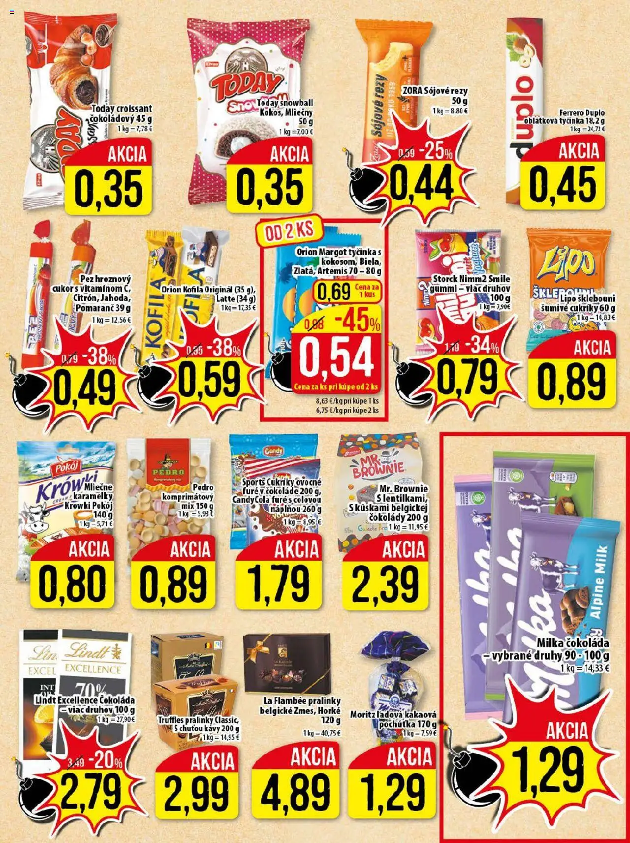Klas leták │ platný od 18.08.2025 | Strana: 9 | Produkty: Lindt, Čokoláda, Cukríky, Cola
