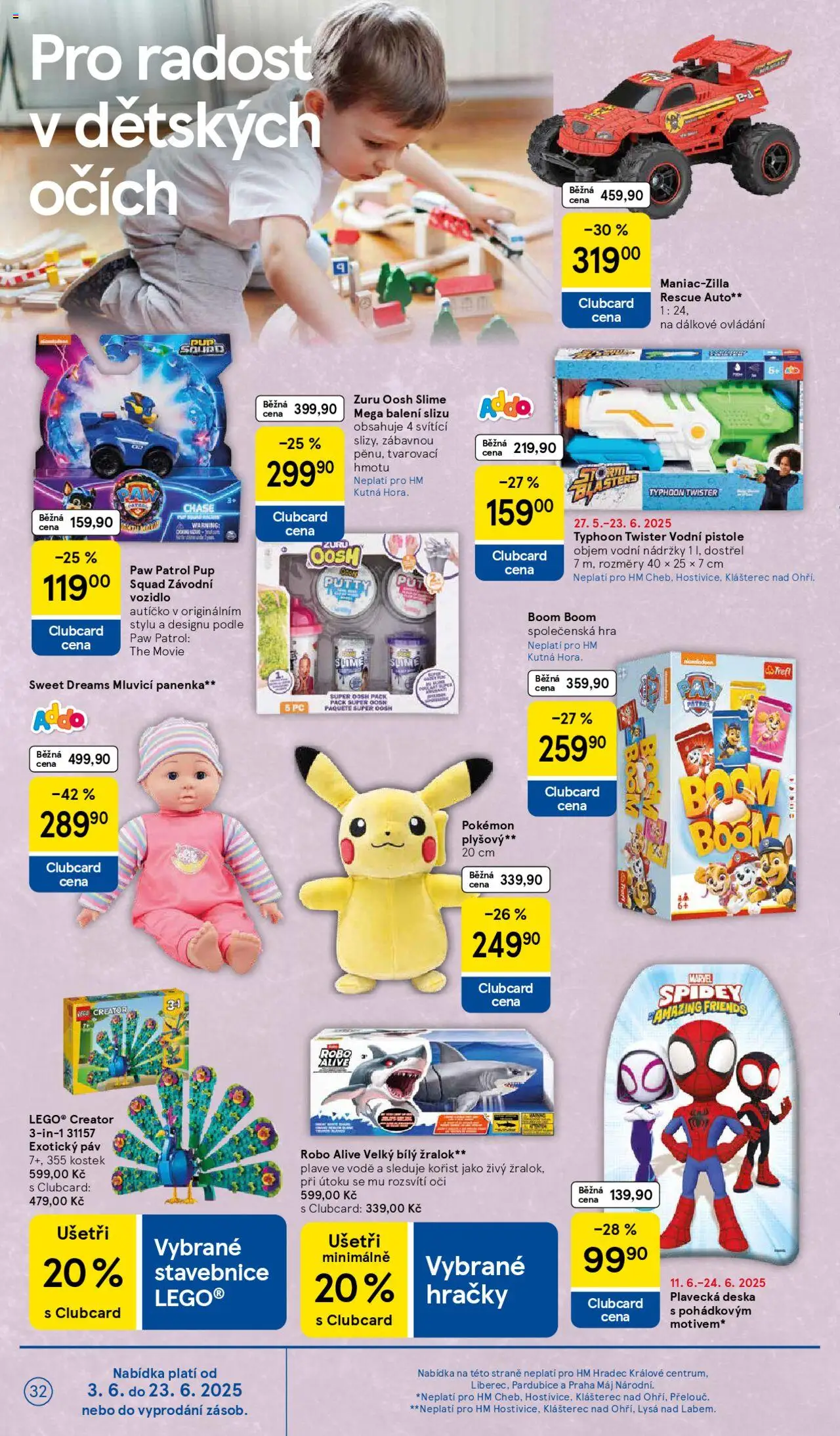 Tesco leták - Hypermarket od 11.06.2025 | Strana: 32 | Produkty: LEGO, PC, Hra, Hračky