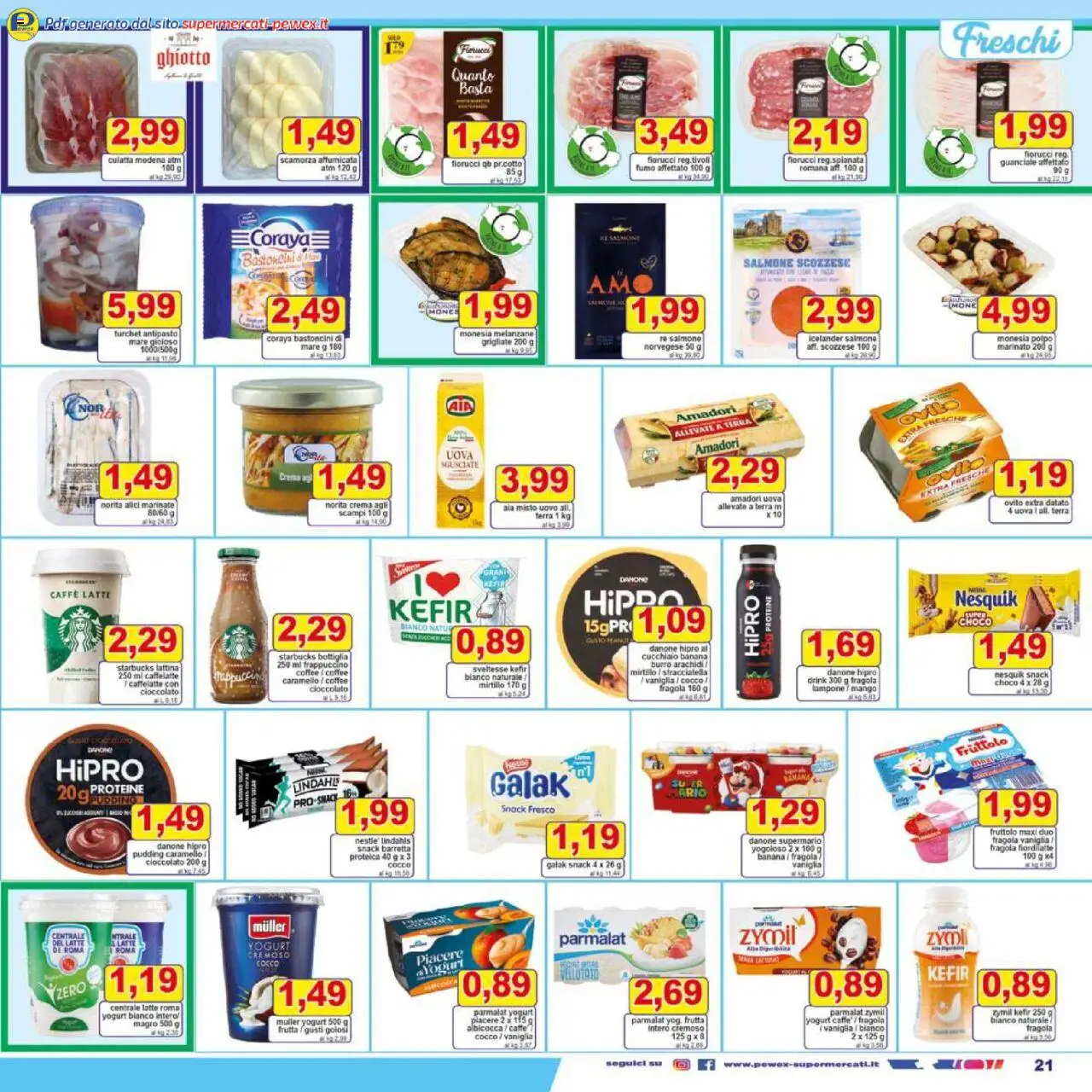 Volantino Pewex del 18.08.2025 | Pagina: 21 | Prodotti: Caffè, Mango, Burro, Arachidi