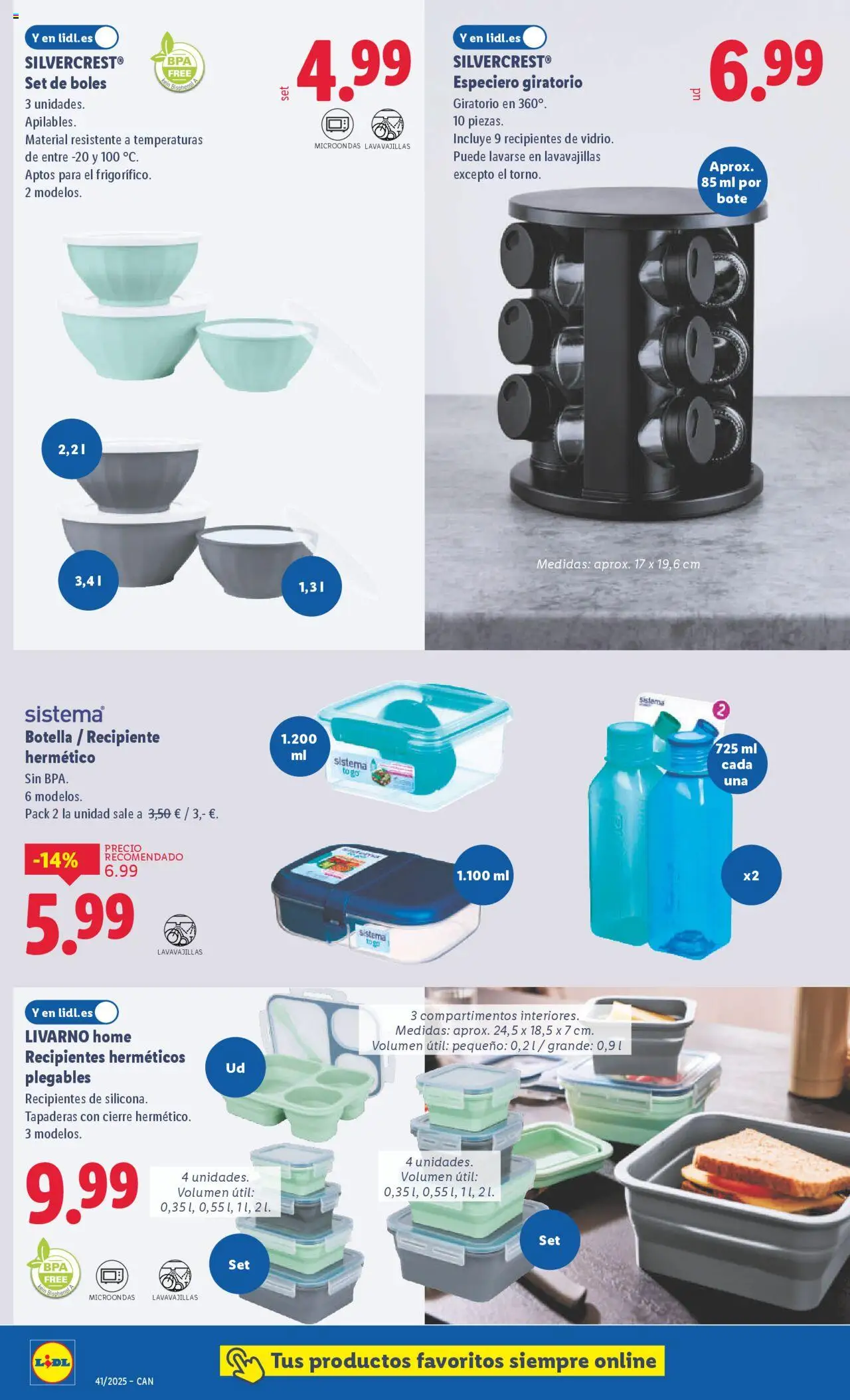 Lidl - Canarias │ válido desde el 06.10.2025 | Página: 6 | Productos: Lavavajillas
