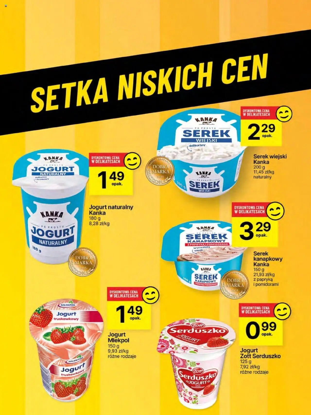 Delikatesy Centrum Gazetka - Sklepy Własne od 05.06.2025 | Strona: 47 | Produkty: Serek, Jogurt naturalny, Papryka, Jogurt
