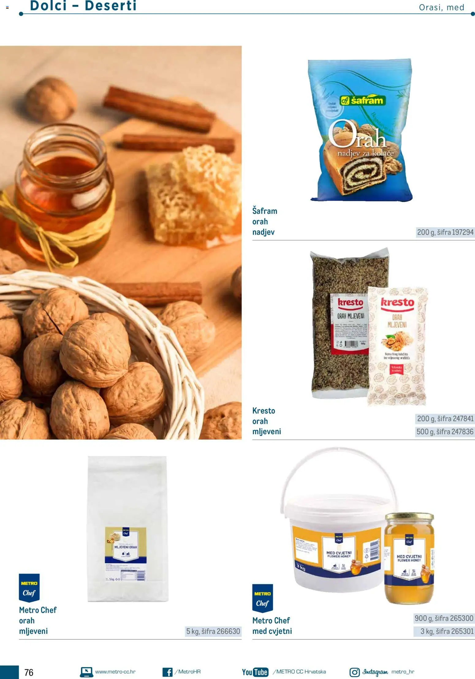 Metro katalog | vrijedi od 05.03.2026 | Stranica: 76 | Proizvodi: Med, Orah