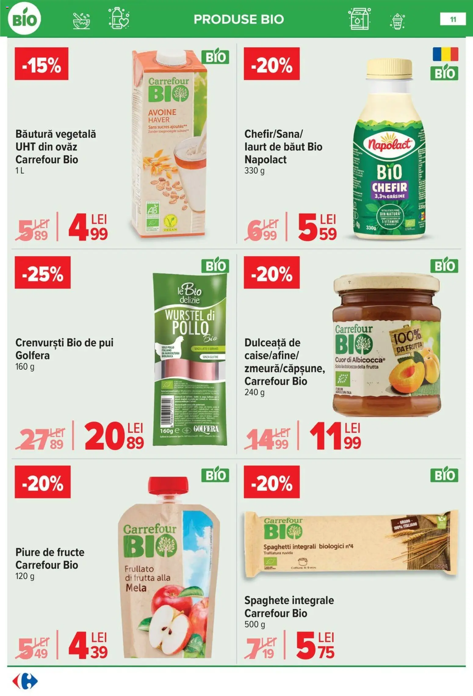 Noul catalog Carrefour – valabil de la 18.03.2026 | Pagină: 17 | Produse: Şerit ödül, Hacıyatmaz Kedi Oyuncağı, Crenvurști, Fructe