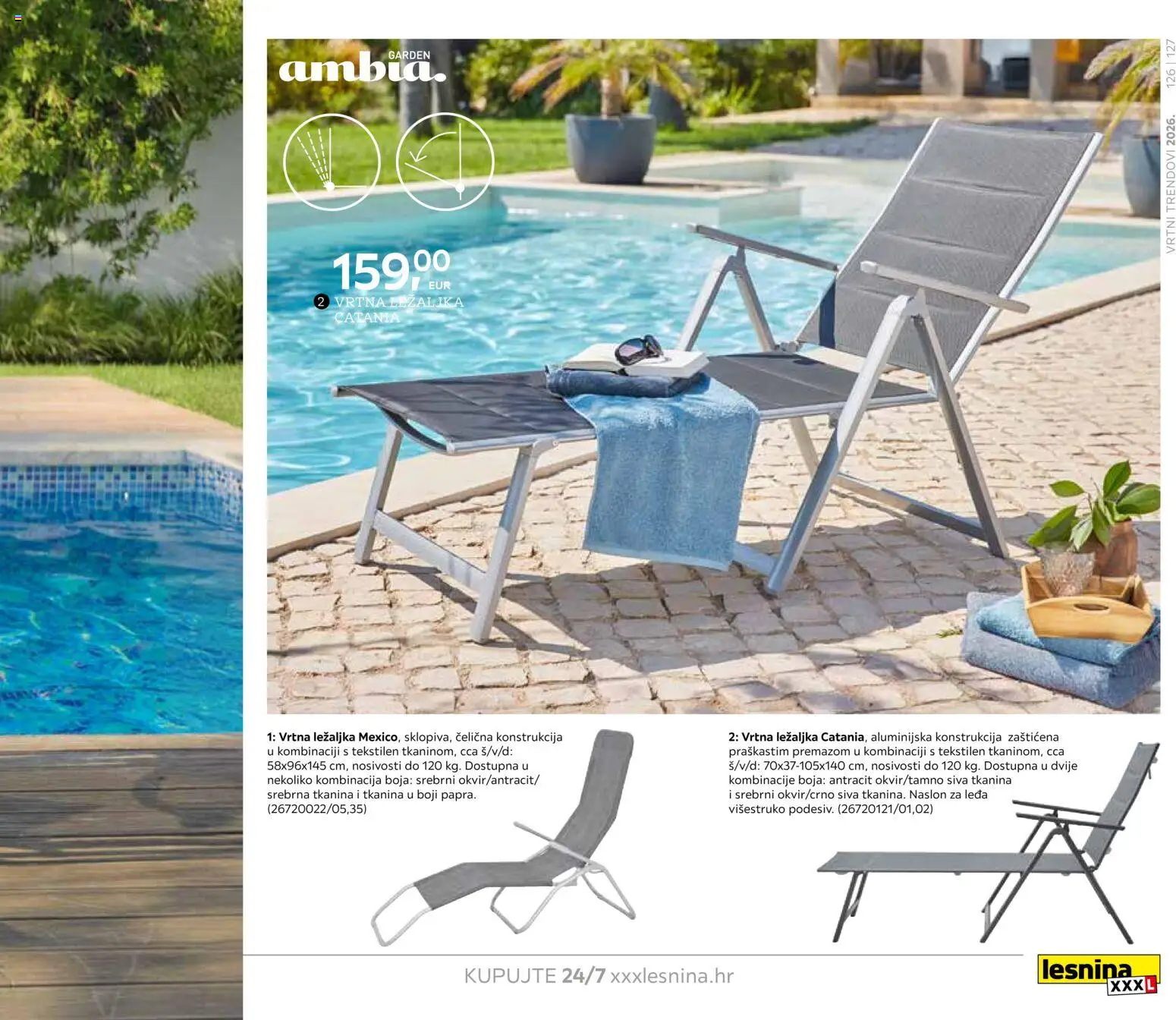 Lesnina katalog | vrijedi od 06.02.2026 | Stranica: 127 | Proizvodi: Ležaljka