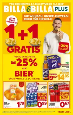 Billa Flugblatt - Moedling, Scheibbs, Schwadorf ab 08.01.2026 gültig