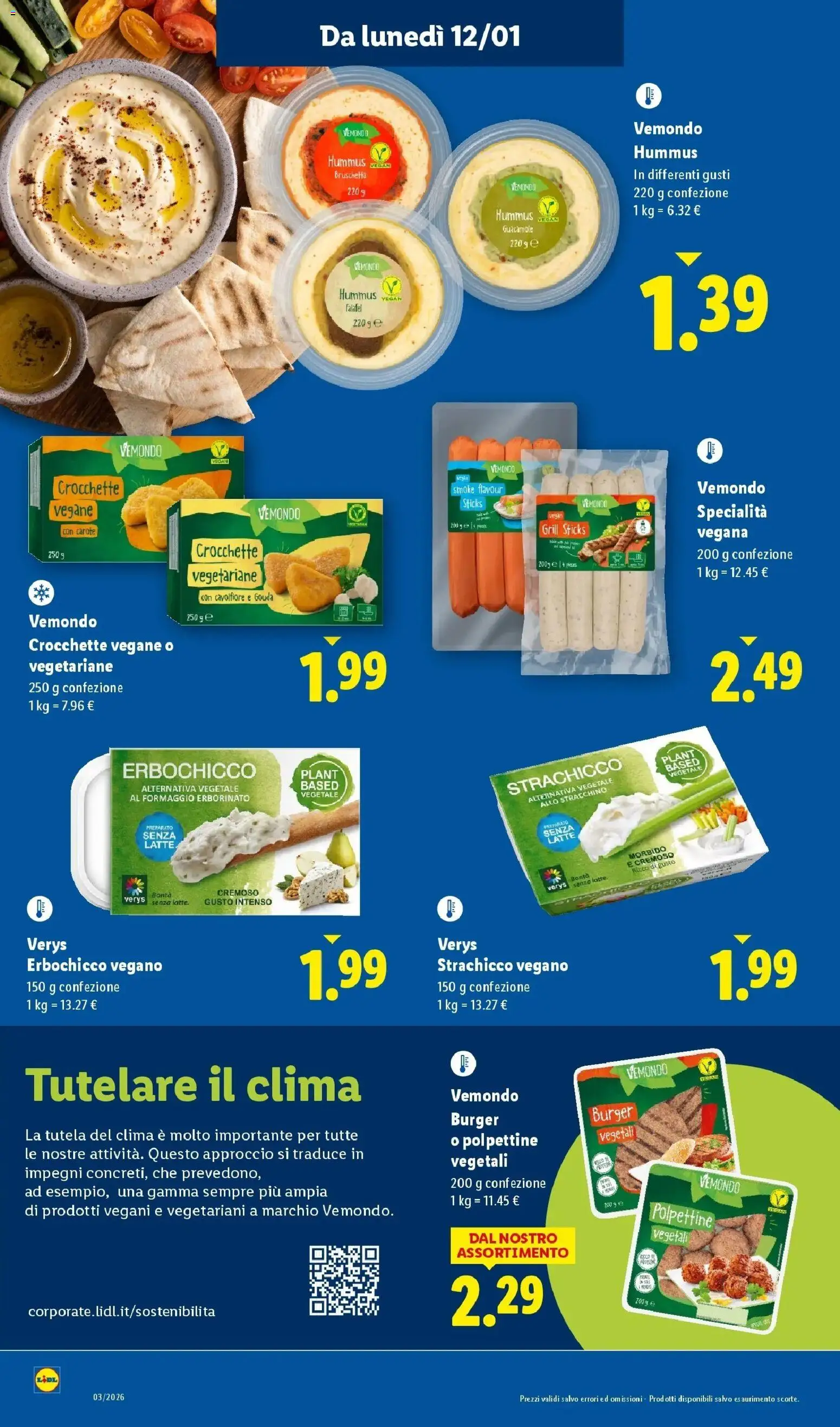 Volantino Lidl del 12.01.2026 | Pagina: 22 | Prodotti: Formaggio, Crocchette, Cavolfiore, Stracchino