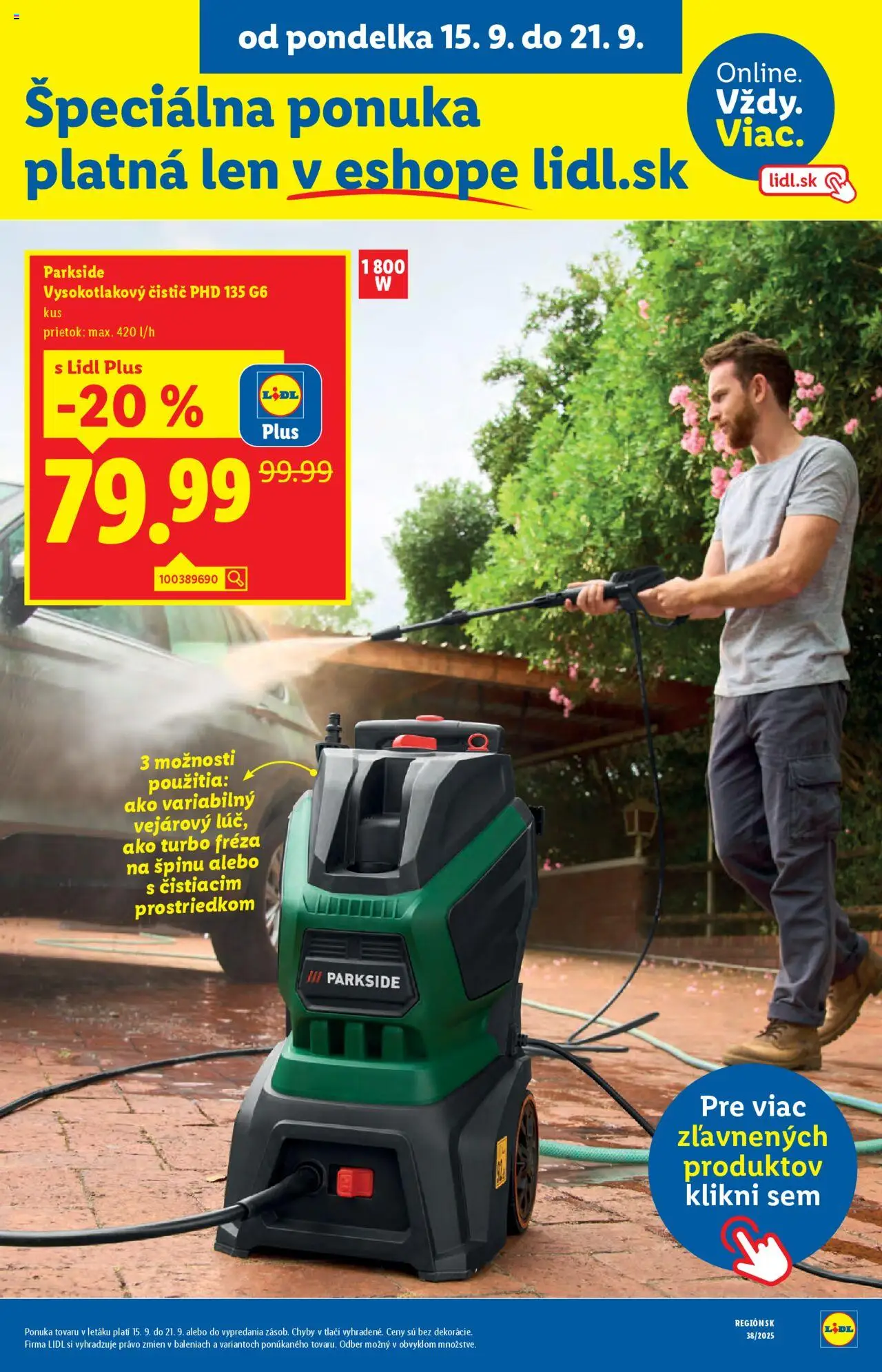 Nové Lidl akcie – leták je platný od 16.09.2025 | Strana: 71 | Produkty: Fréza, Parkside